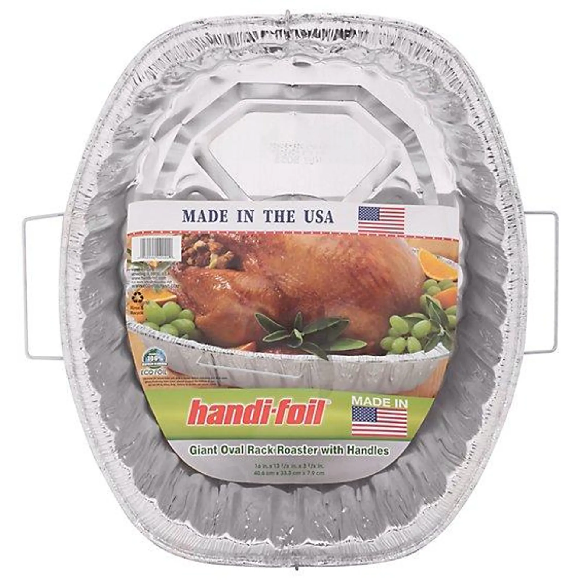 Handi-foil Roaster Rack Giant Oval With Handles - Each