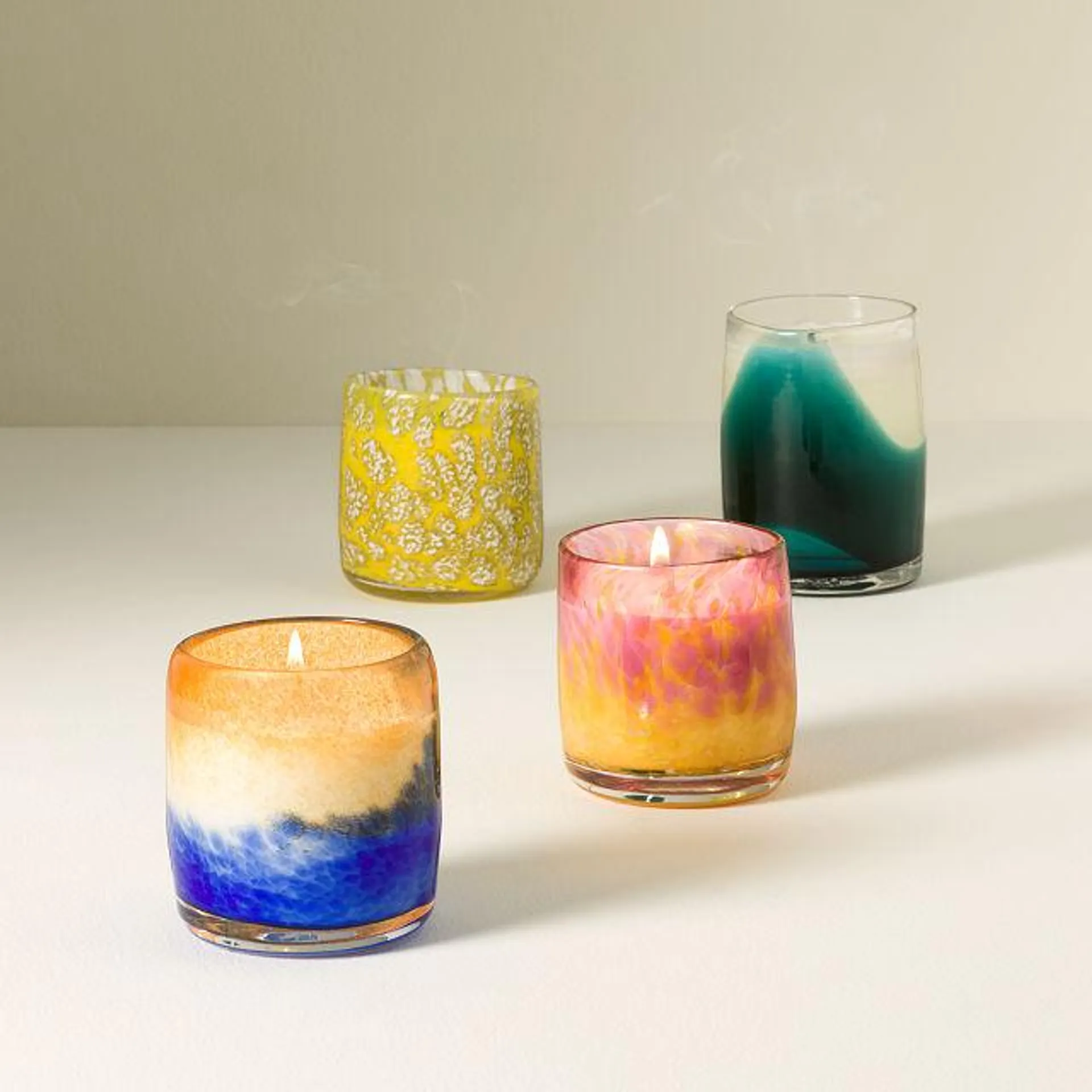 Hand-Blown Beach Inspired Candles