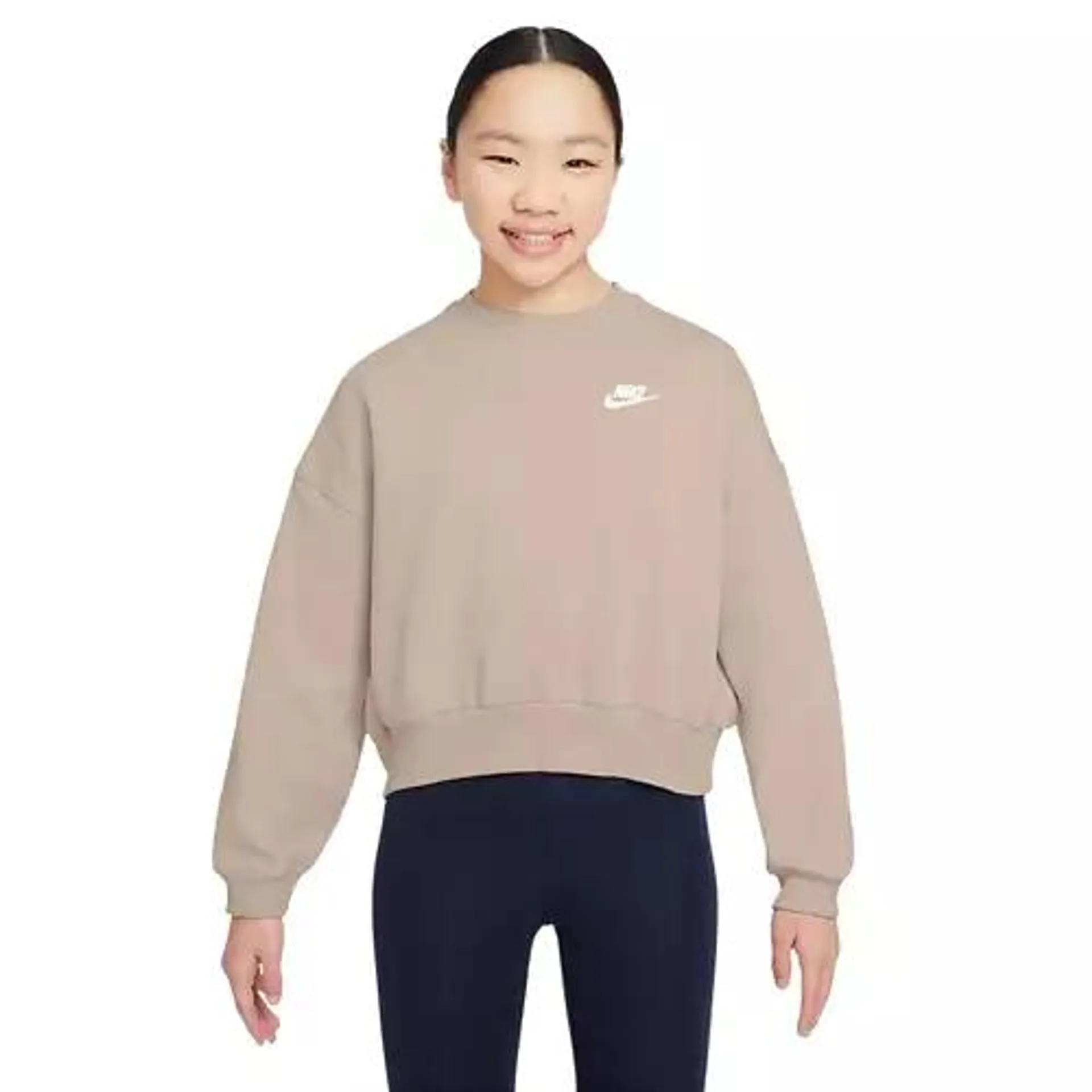 Girls' Nike Sportswear Club Fleece Boxy Crewneck Sweatshirt