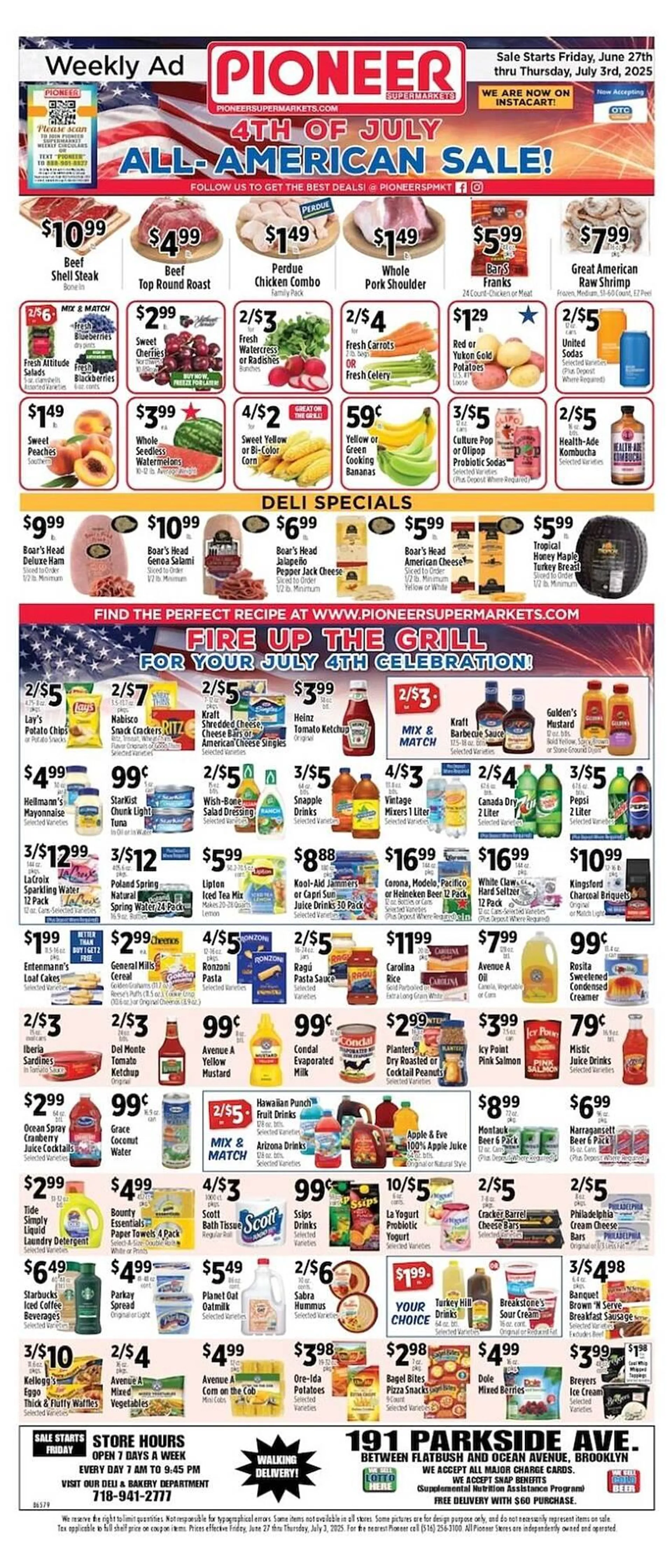 Weekly ad Pioneer Supermarkets Weekly Ad from June 27 to July 3 2025 - Page 1