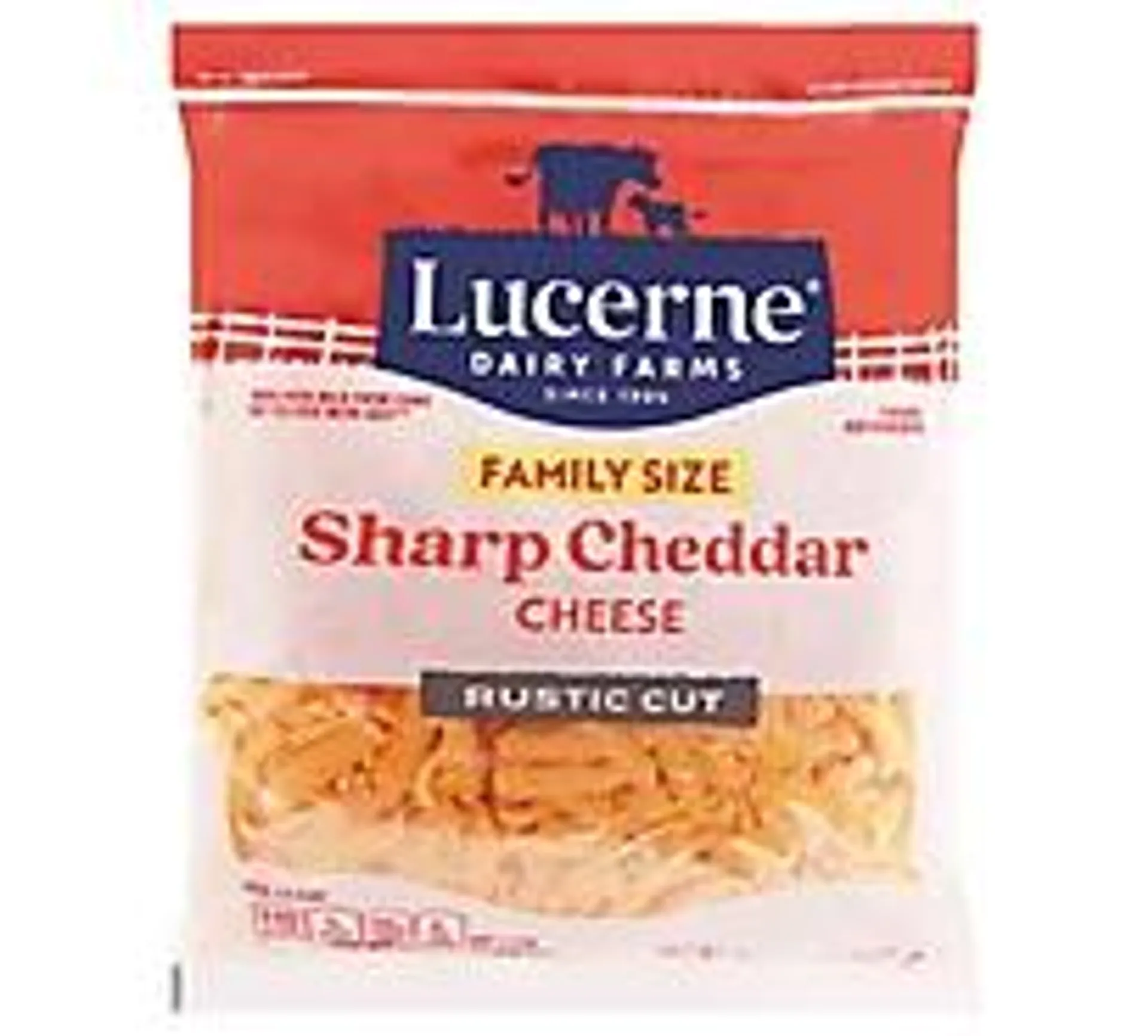 Lucerne Sharp Cheddar Cheese Rustic Cut - 32 Oz