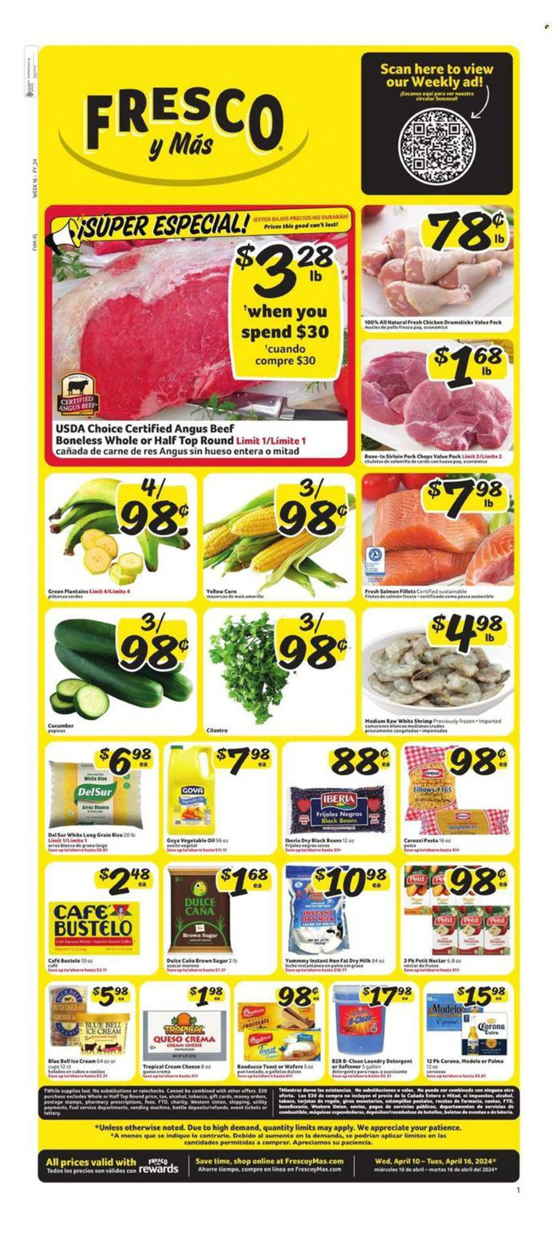 Weekly ad Super Especials from April 11 to April 16 2024 - Page 1