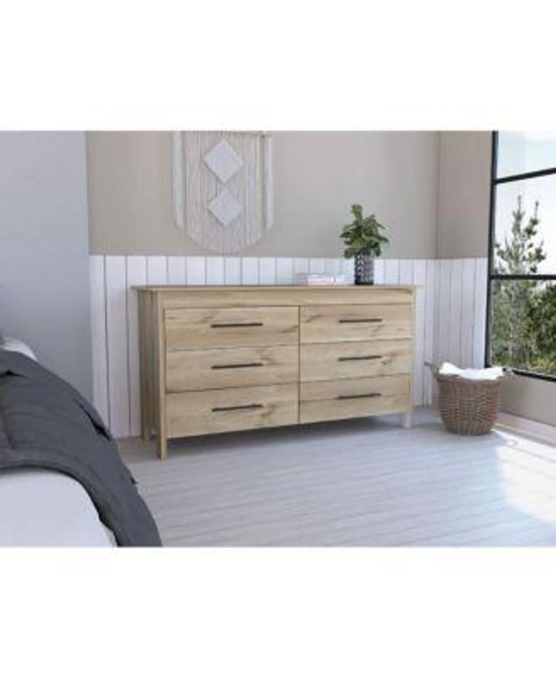 Luxor 6 Drawer Double Dresser