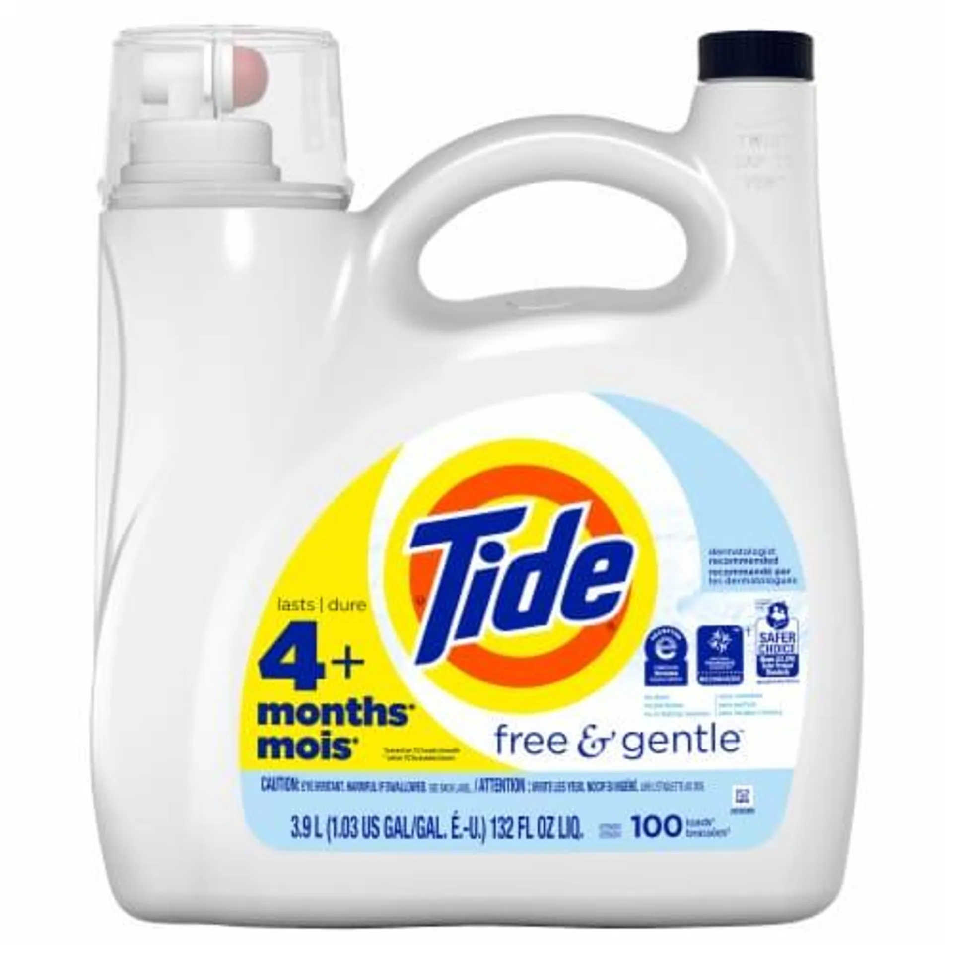 Tide Free & Gentle Unscented Liquid Laundry Detergent