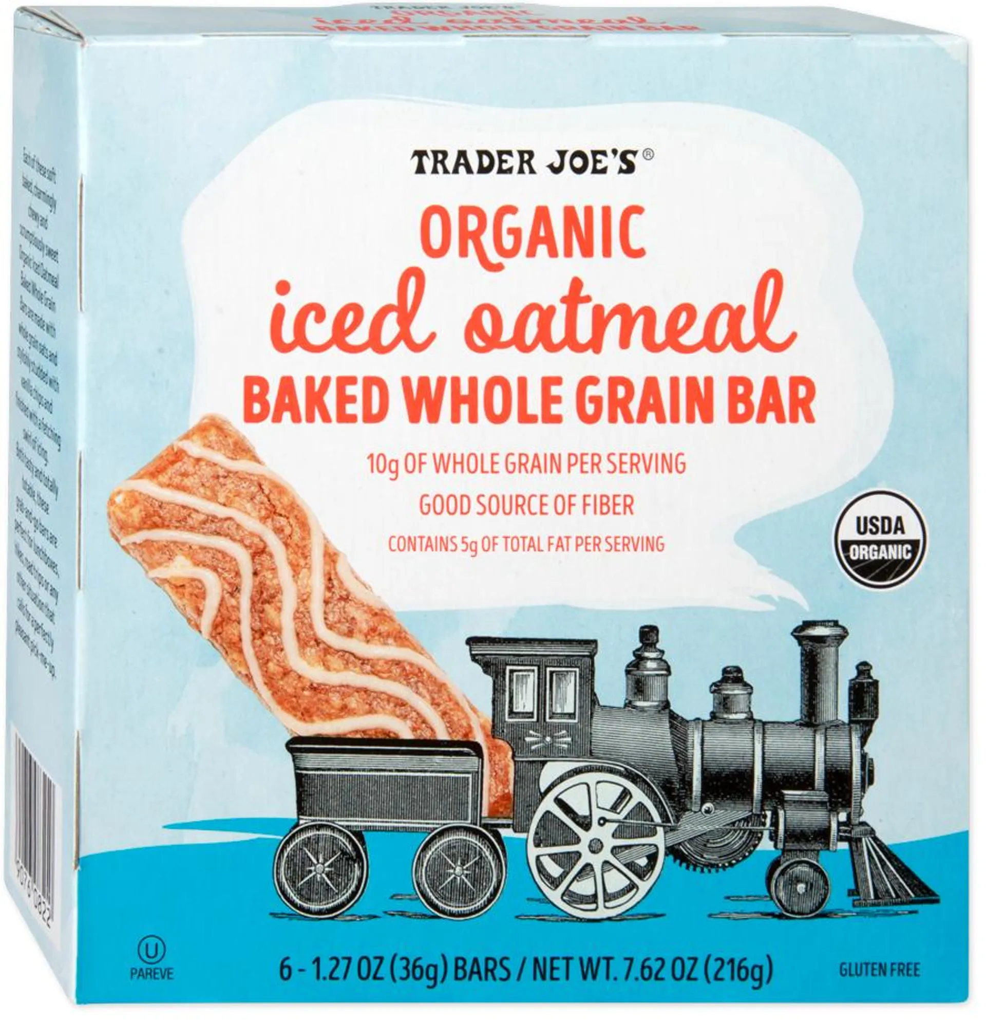 Organic Iced Oatmeal Baked Whole Grain Bar