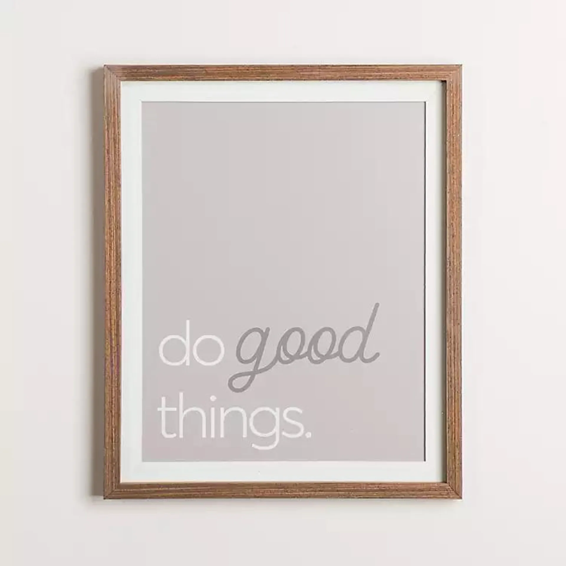 Do Good Things Framed Wall Plaque