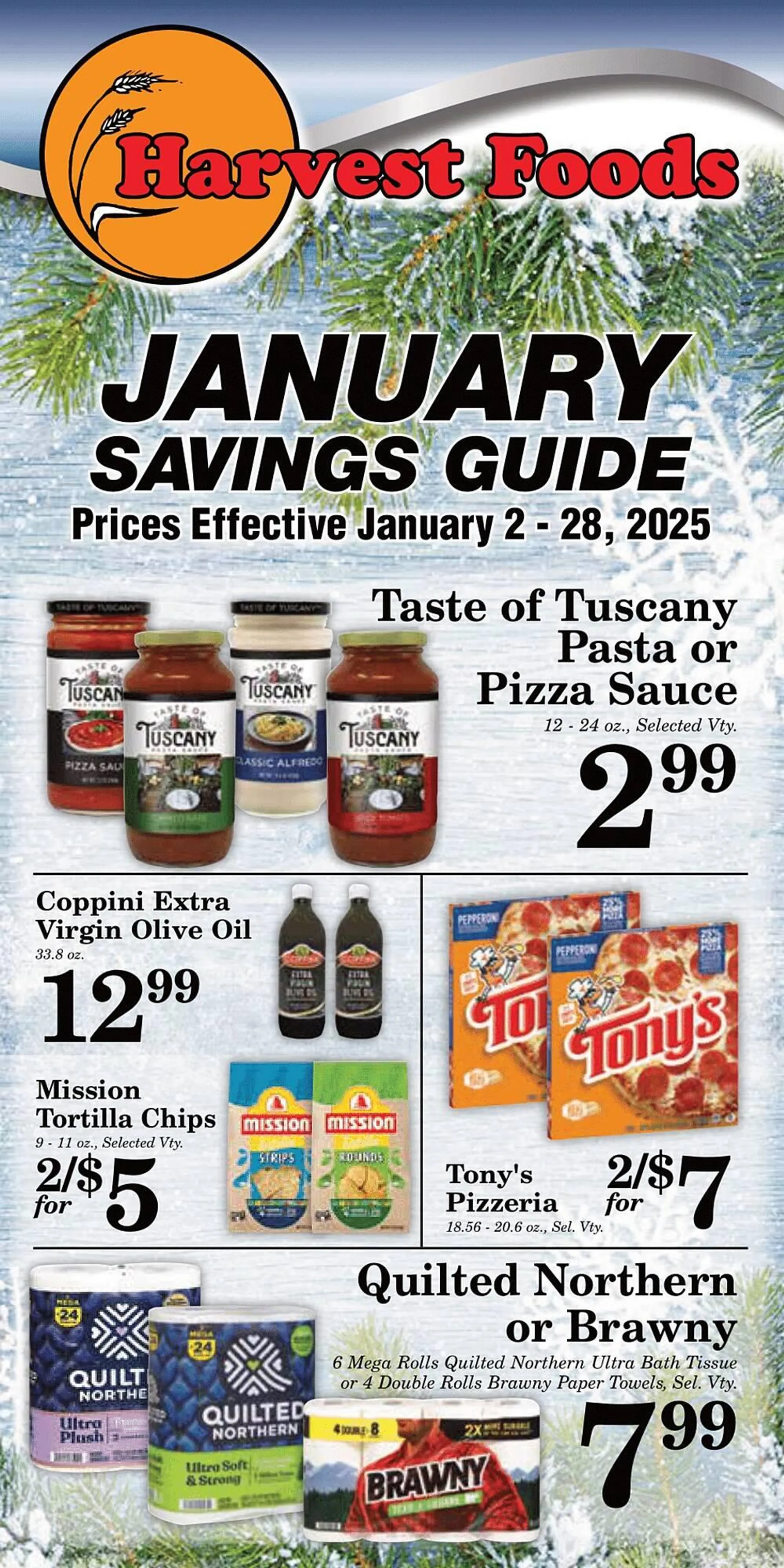 Weekly ad Harvest Foods ad from January 2 to January 28 2025 - Page 2