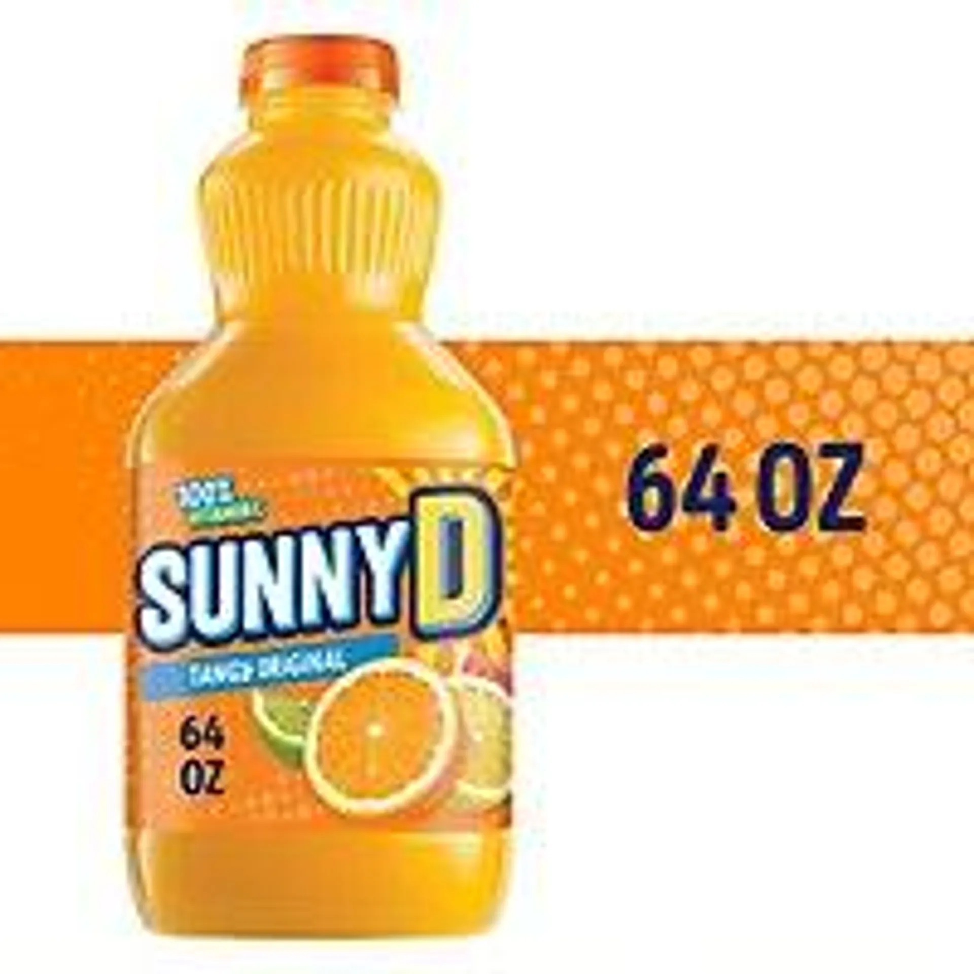 SUNNYD Tangy Original Orange Juice Drink Bottle - 0.5 Gallon