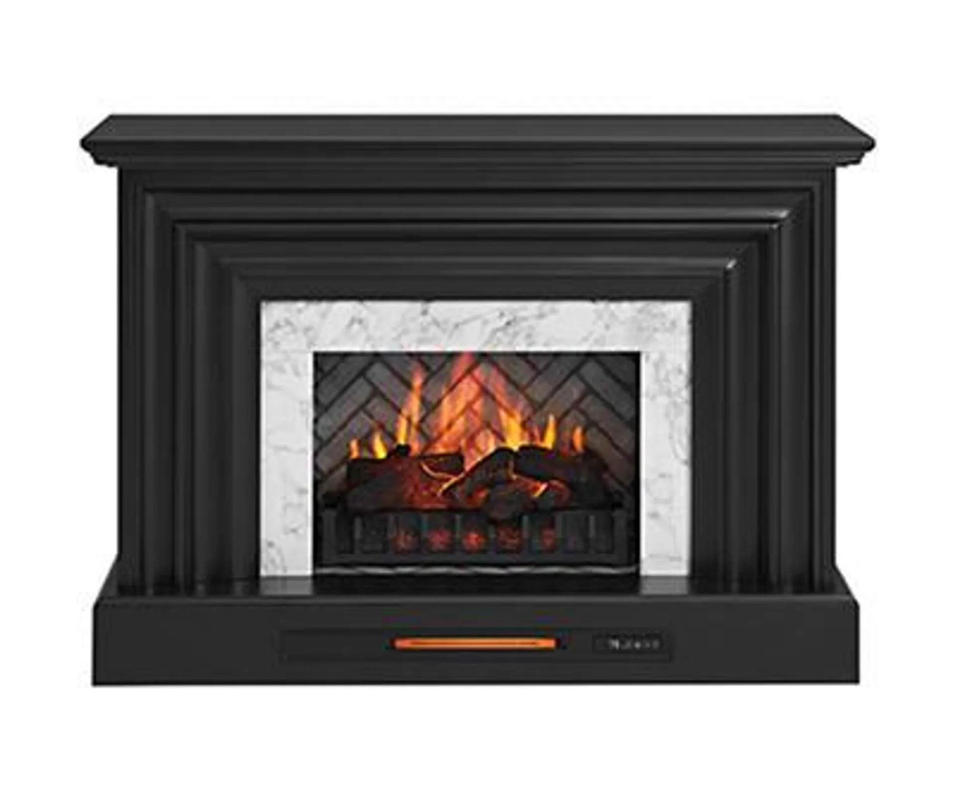 53.5" Black Petite Grand Electric Fireplace Console