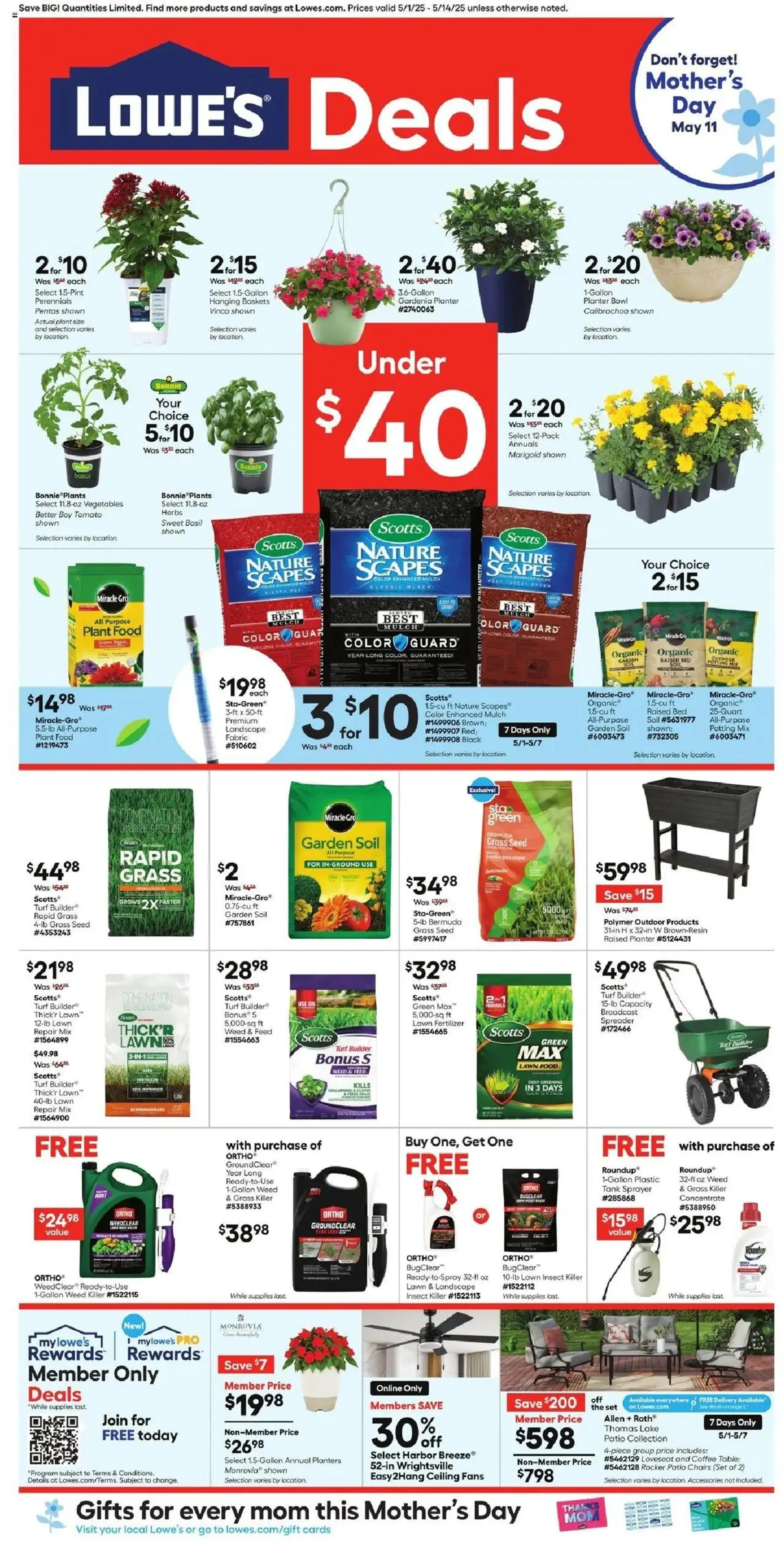 Weekly ad Lowe's Weekly Ad from May 1 to May 14 2025 - Page 1