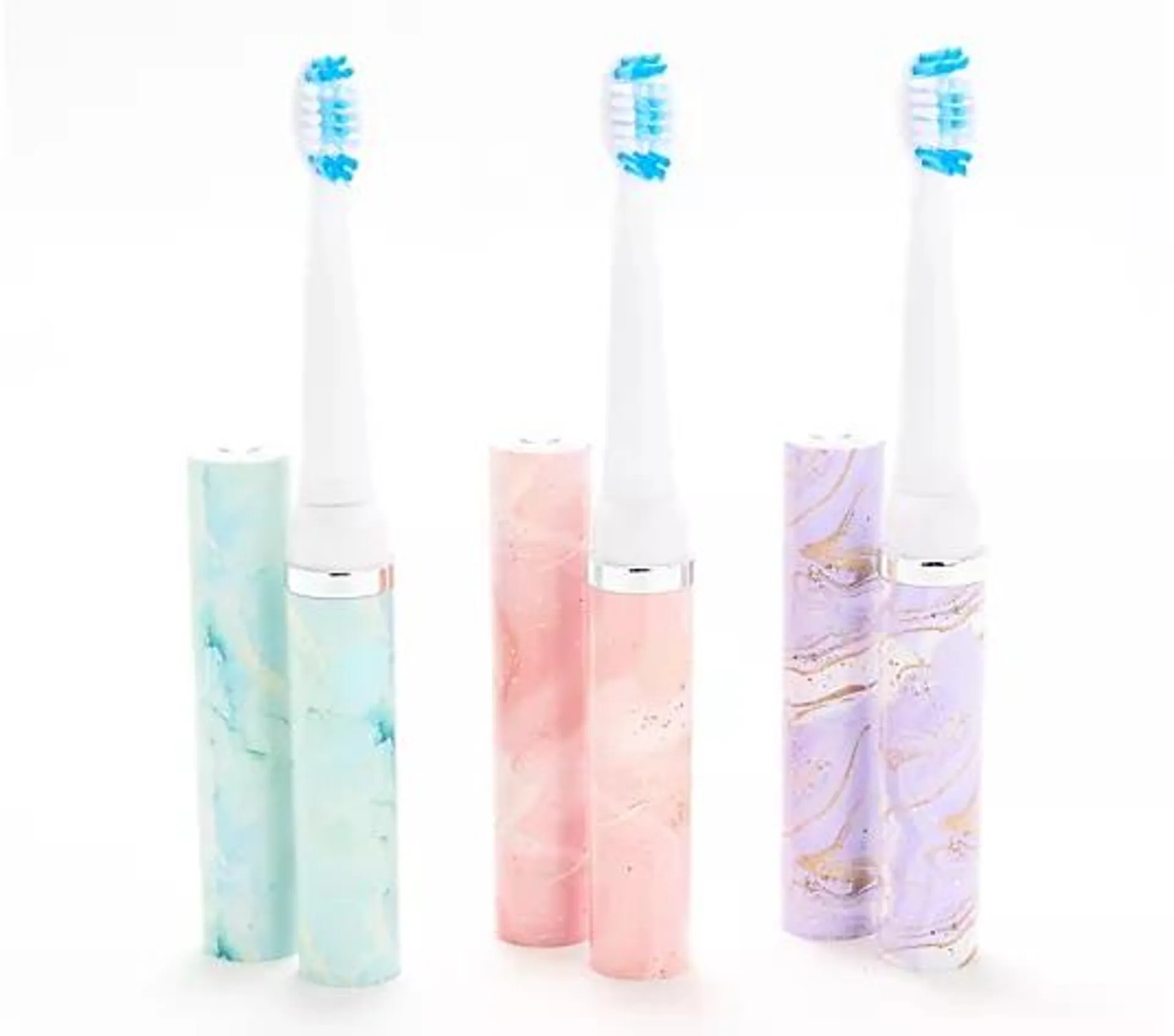 Pop Sonic Set of 3 GoSonic Toothbrushes w/ 6 Brush Heads