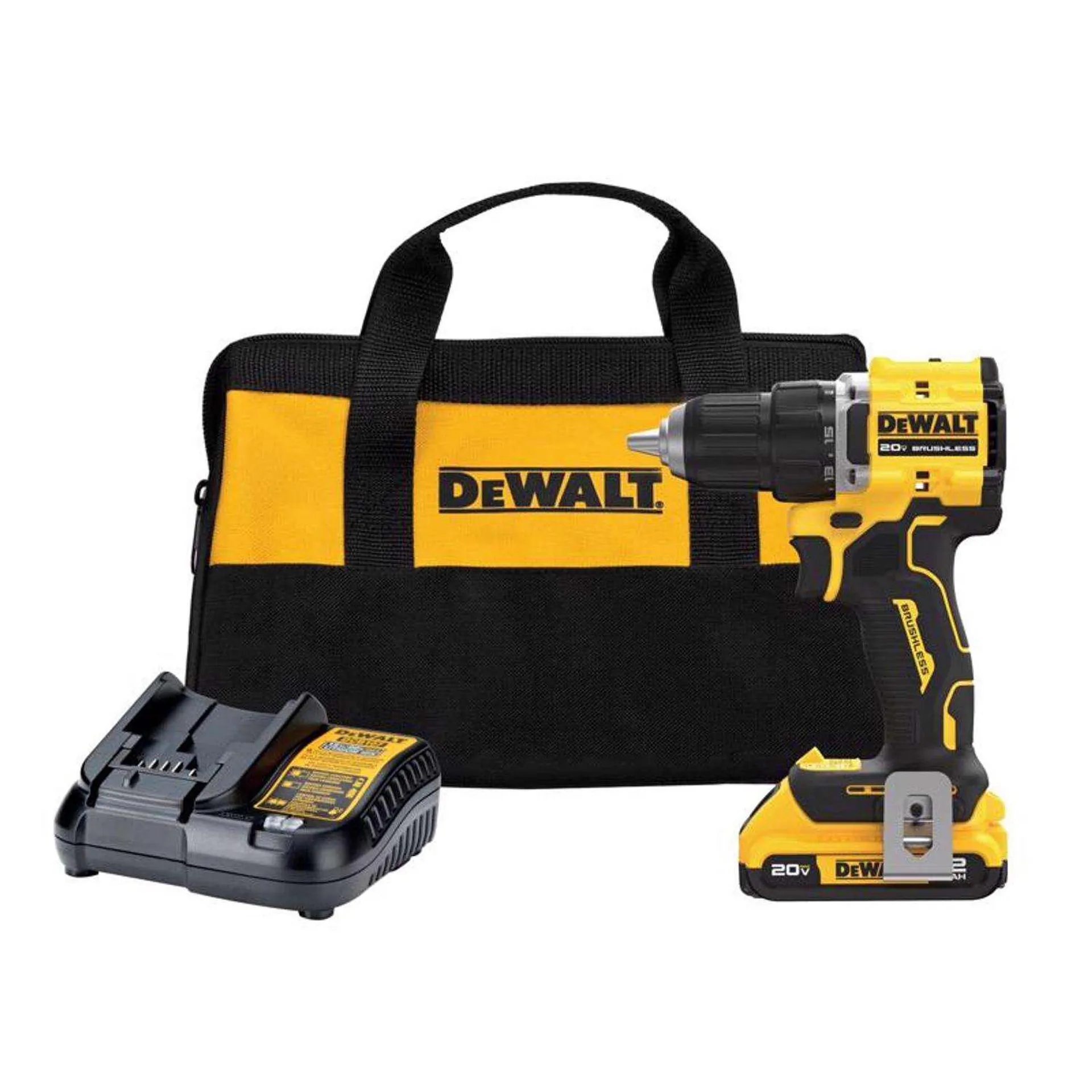 DeWalt 20V MAX ATOMIC 1/2 in. Brushless Cordless Drill/Driver Kit (Battery & Charger)