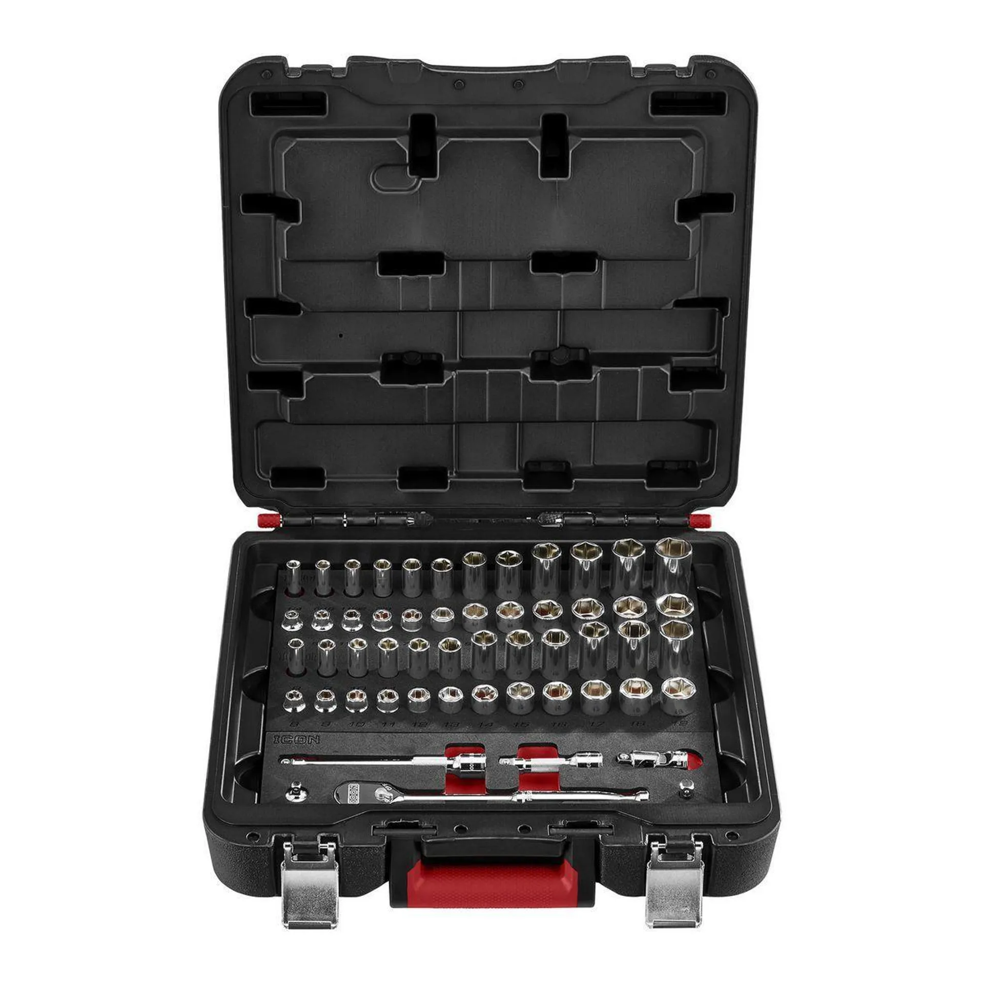 3/8 in. Drive SAE and Metric Modular General Service Socket Set, 54-Piece