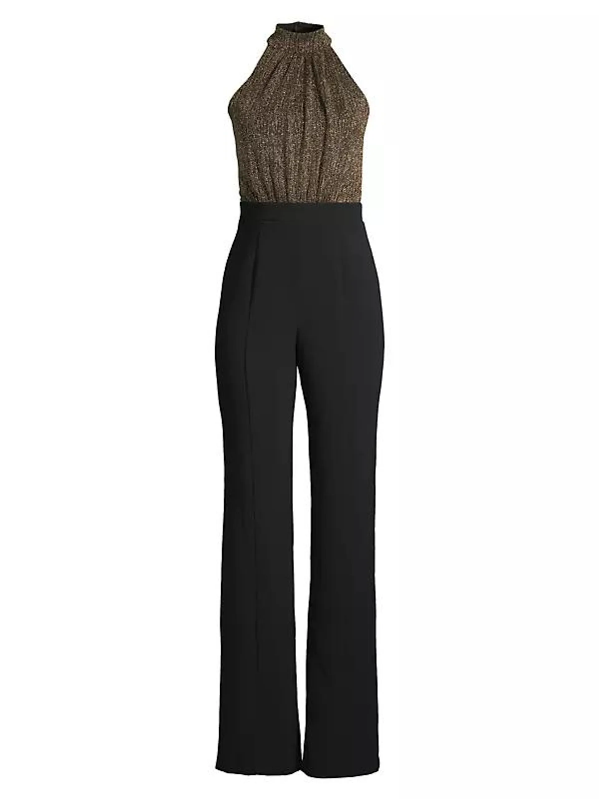 Genesis Halterneck Straight-Leg Jumpsuit