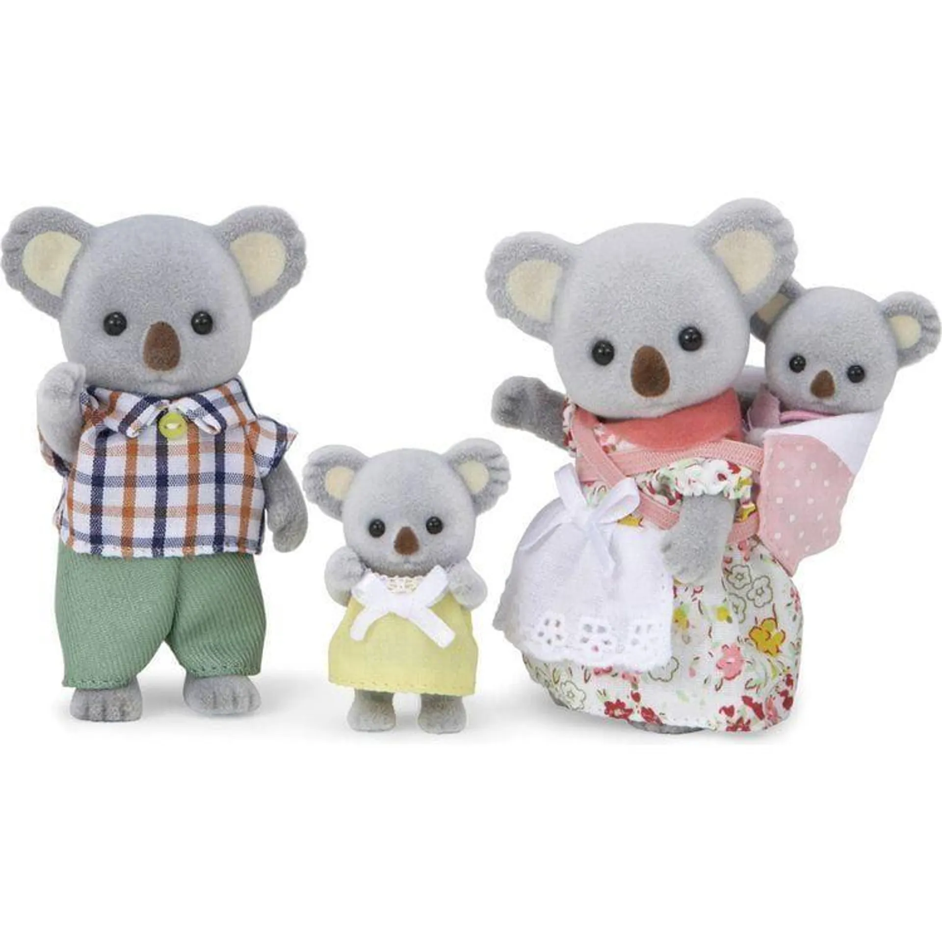 Calico Critters Outback Koala Family, Set of 4 Collectible Doll Figures