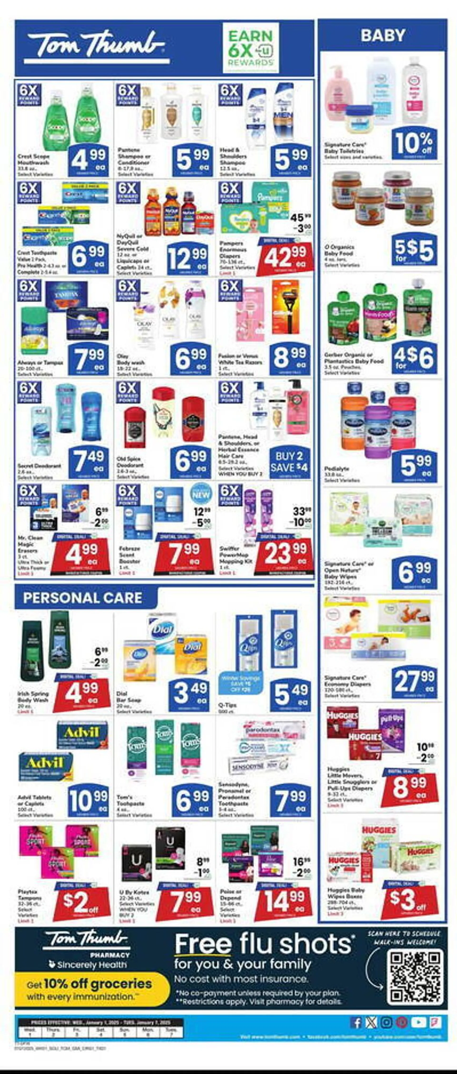 Weekly ad Tom Thumb Weekly Ad from January 1 to January 7 2025 - Page 4