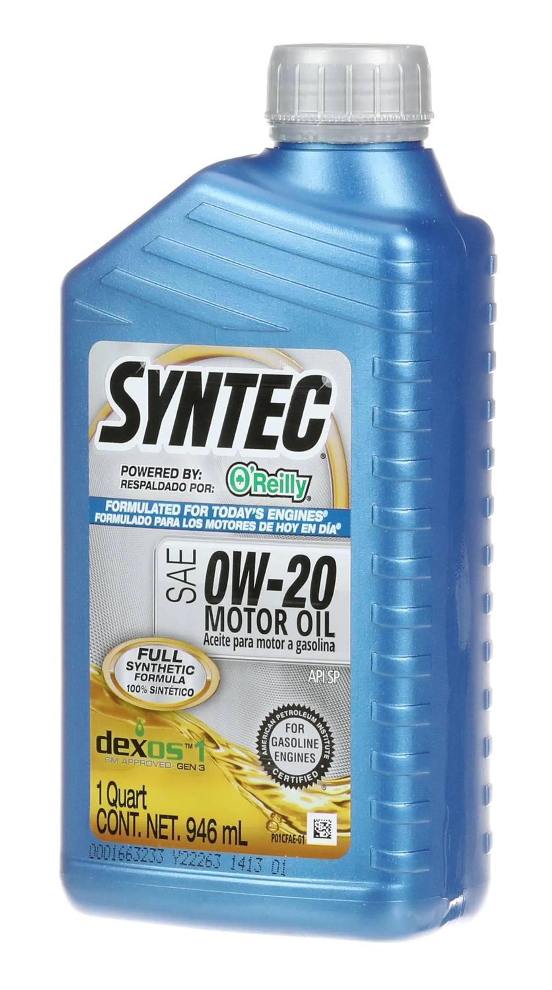 SYNTEC Full Synthetic Motor Oil 0W-20 1 Quart - SYN0-20