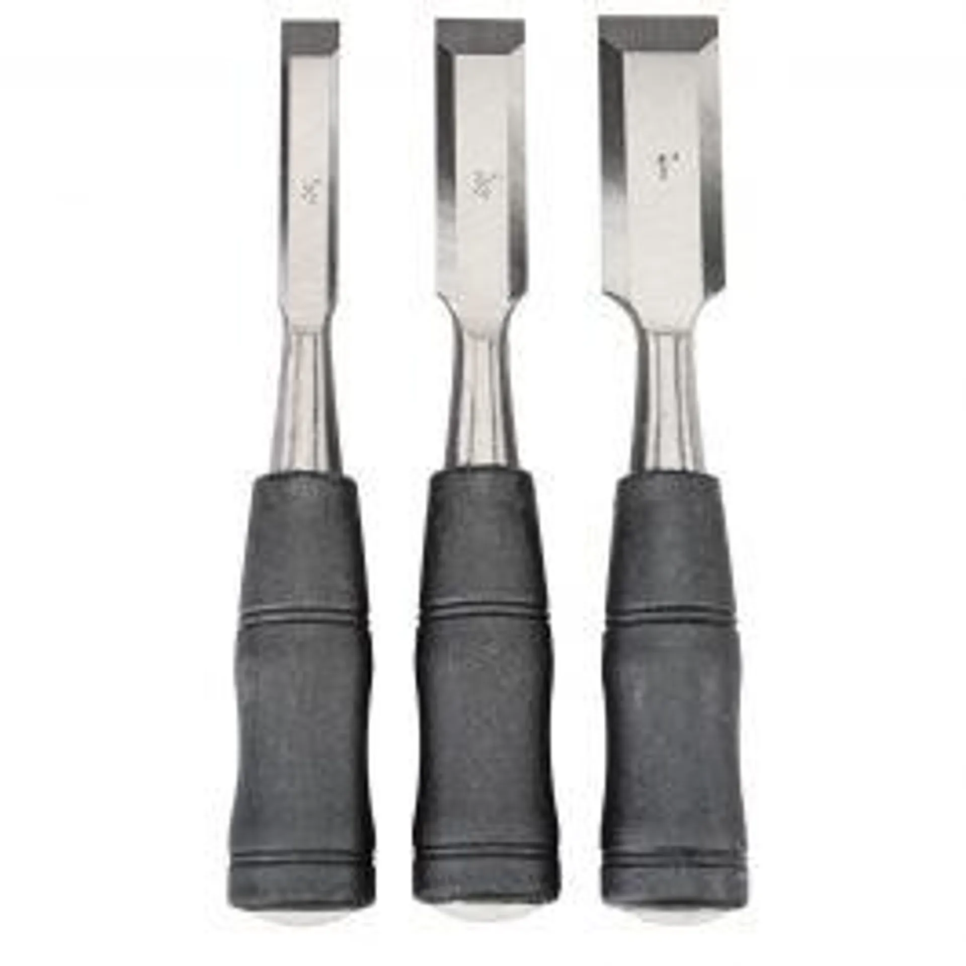 Wood Chisel Set with PVC Handle, 3 Piece