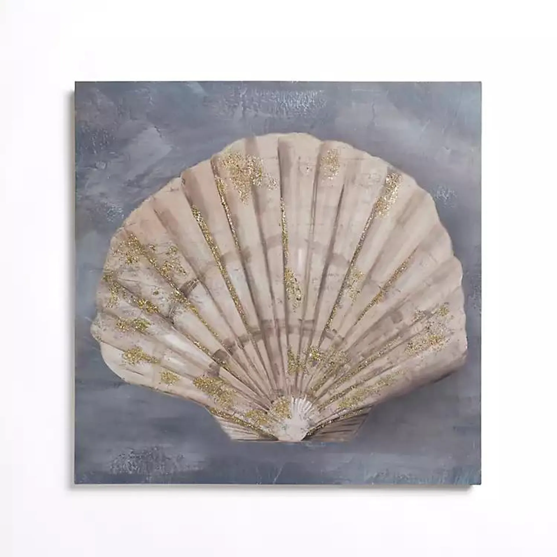 Neutral Seashell Canvas Art Print