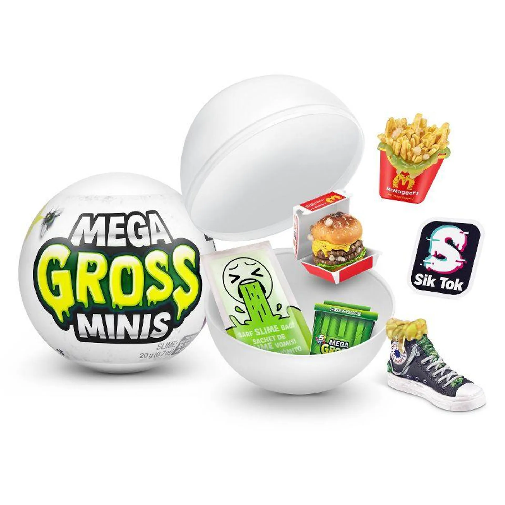 5 Surprise Mega Gross Minis Slime Capsule