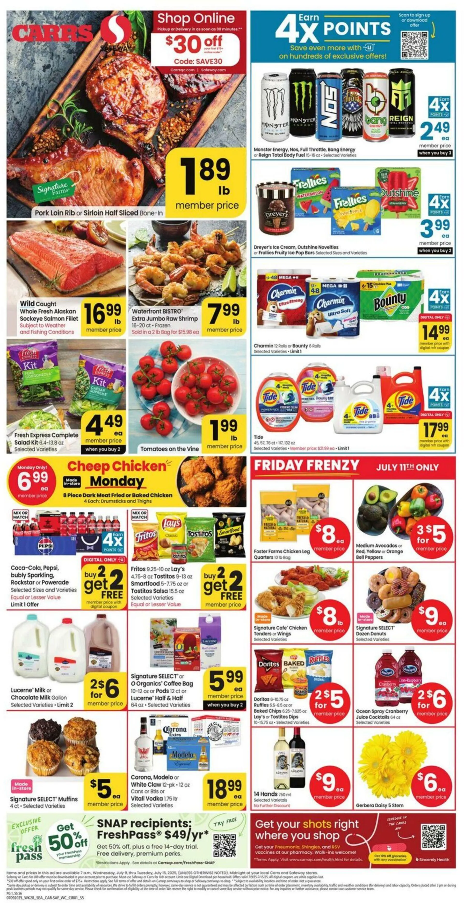 Weekly ad Carrs from July 9 to July 15 2025 - Page 1