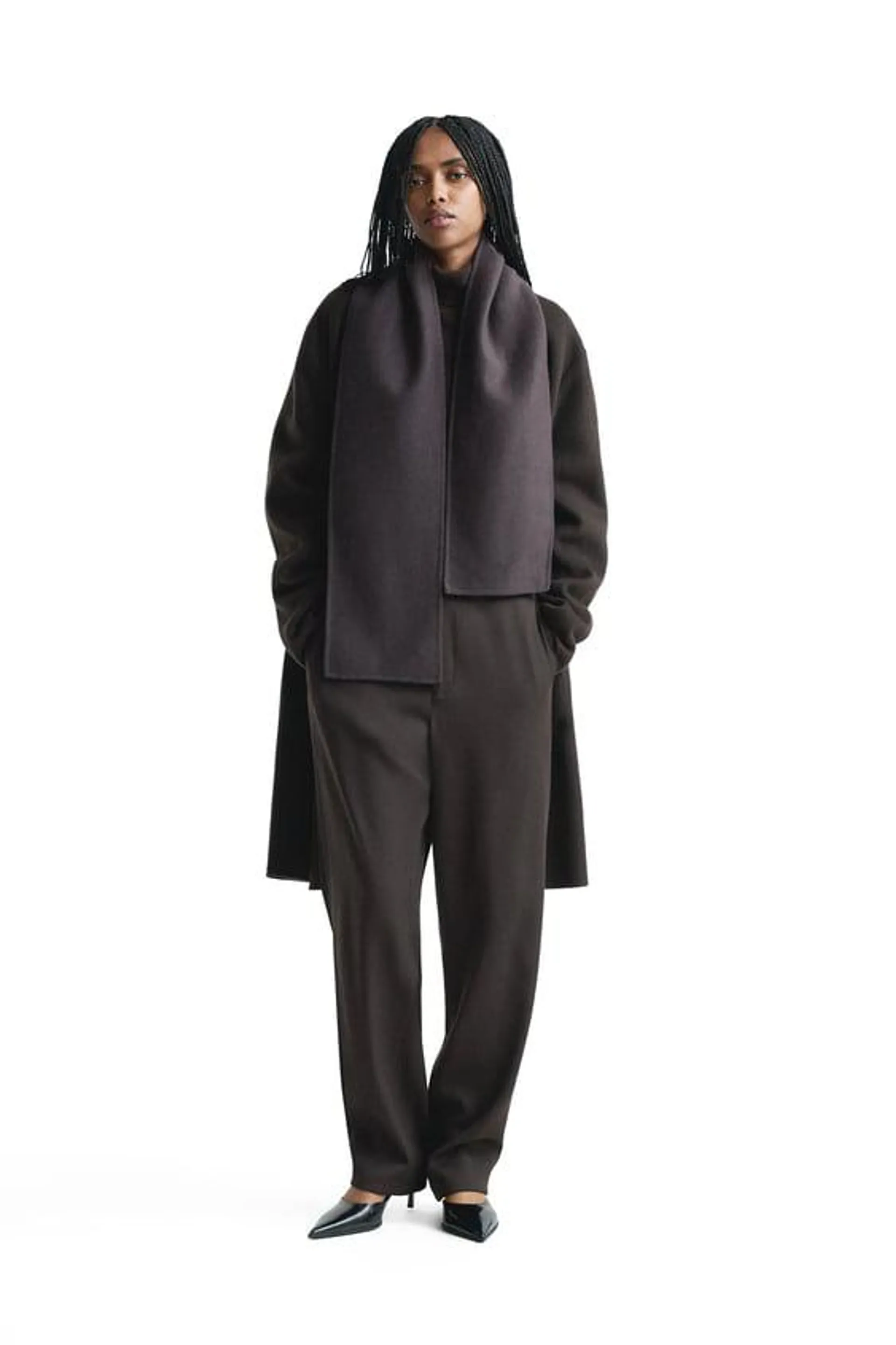 100% WOOL DOUBLE FACED COAT