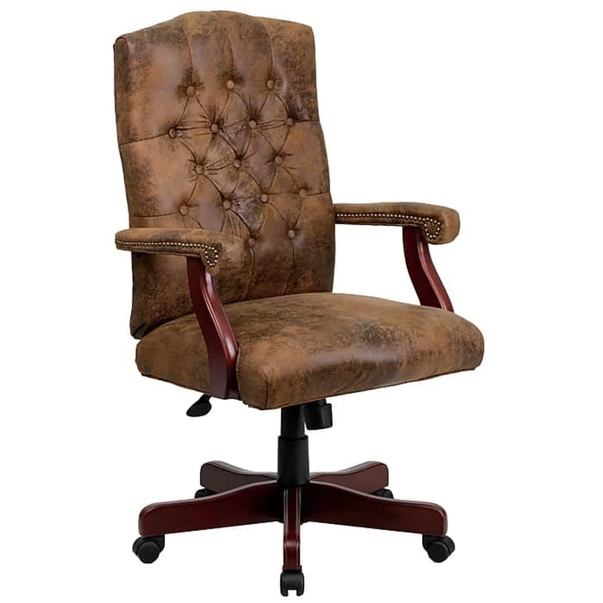 Flash Furniture Derrick Microfiber Swivel Executive Office Chair,