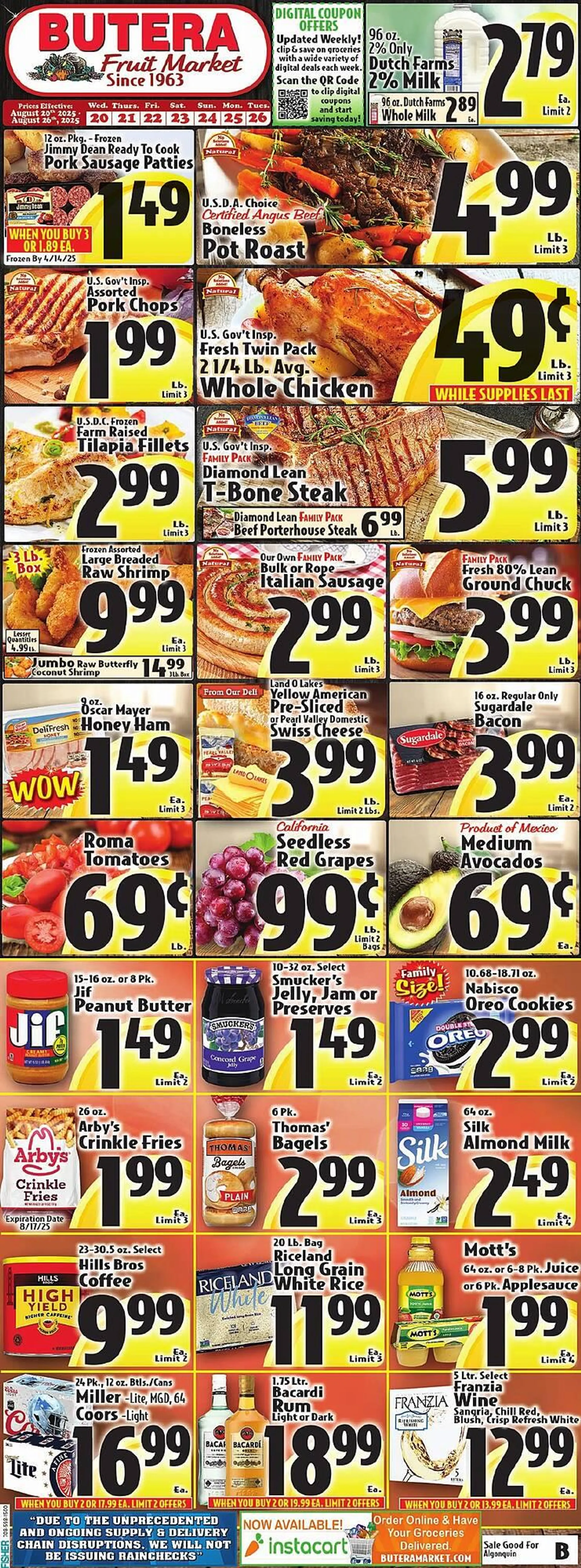 Weekly ad Butera Weekly Ad from August 20 to August 26 2025 - Page 1