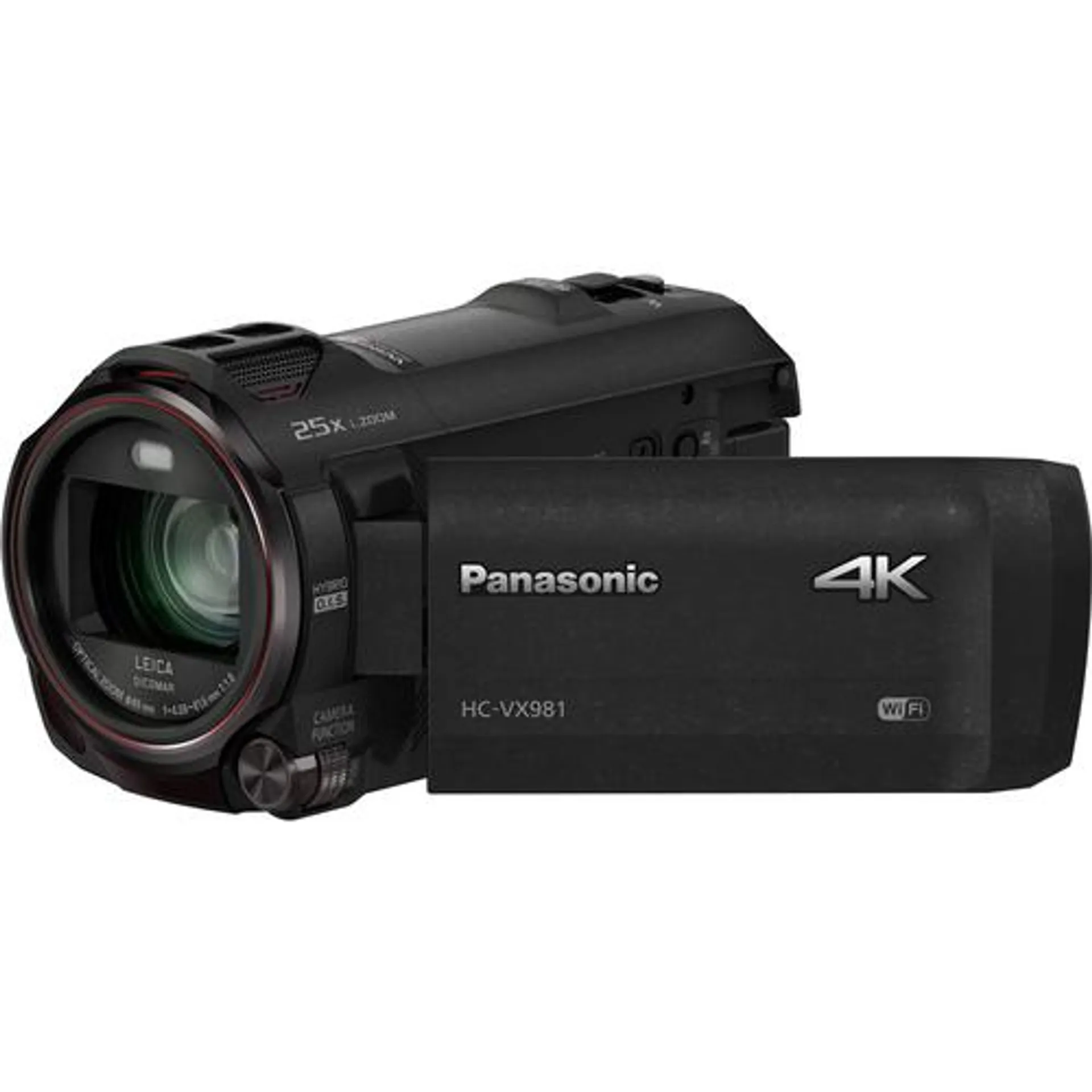 Panasonic HC-VX981K 4K Ultra HD Camcorder with Wi-Fi, Twin Camera, Photo - Blk - OPEN BOX