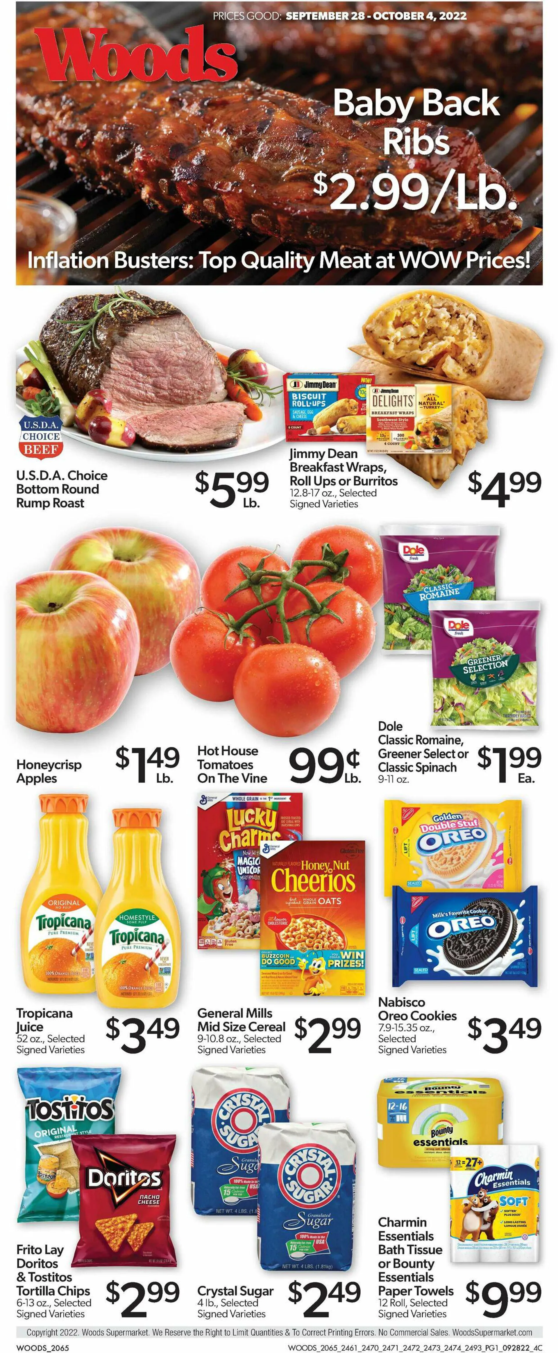 Woods Supermarket Current weekly ad - 1