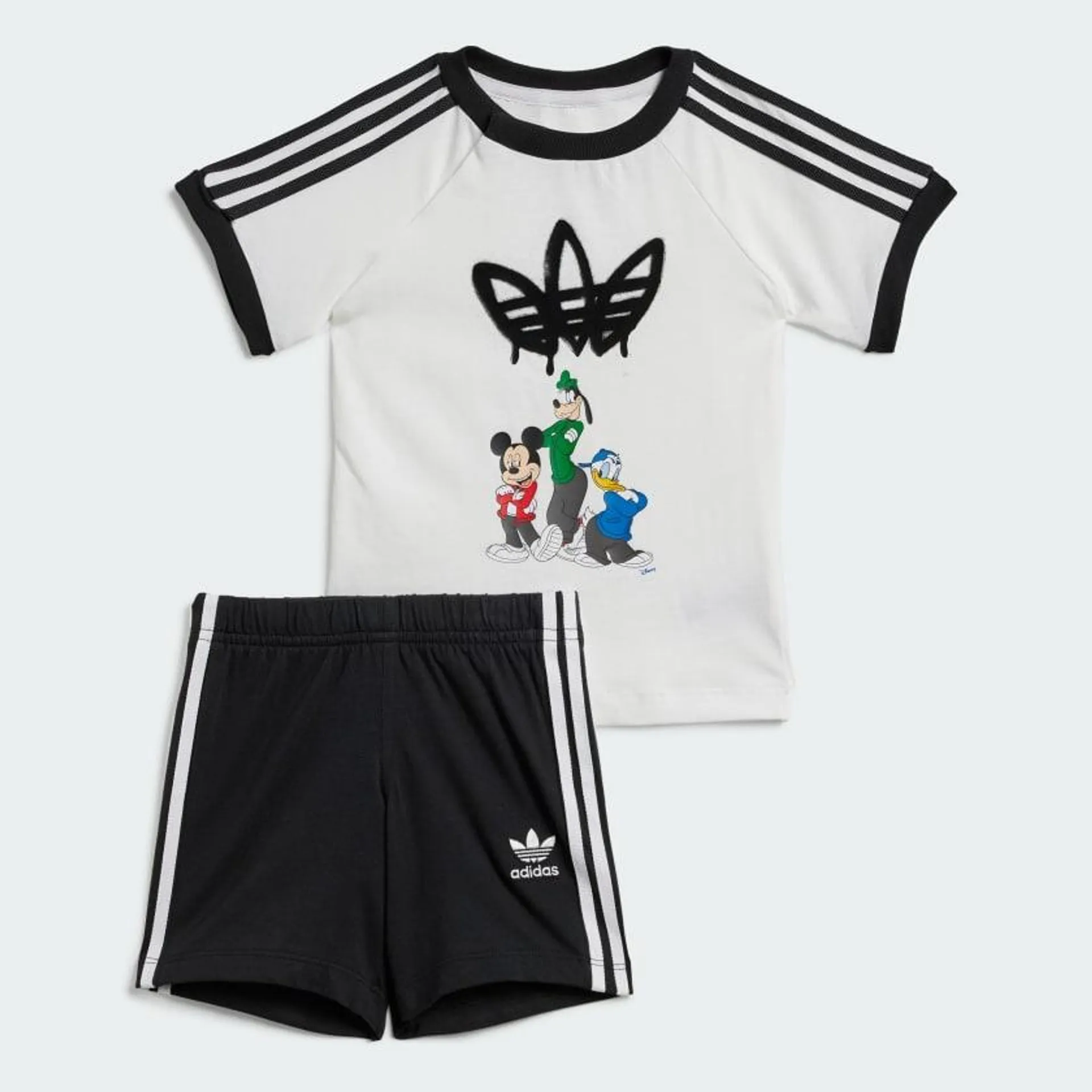 adidas x Disney Mickey Mouse Shorts Tee Set Kids