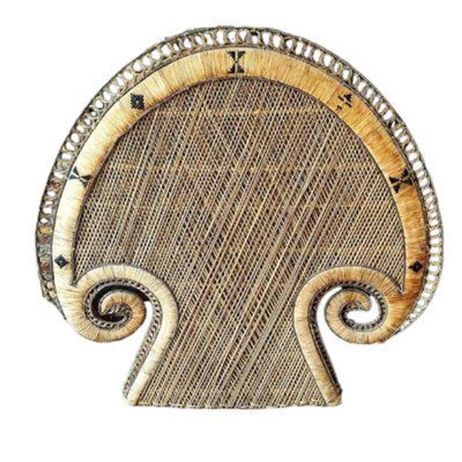 Mid-Century Spanish Wicker Headboard