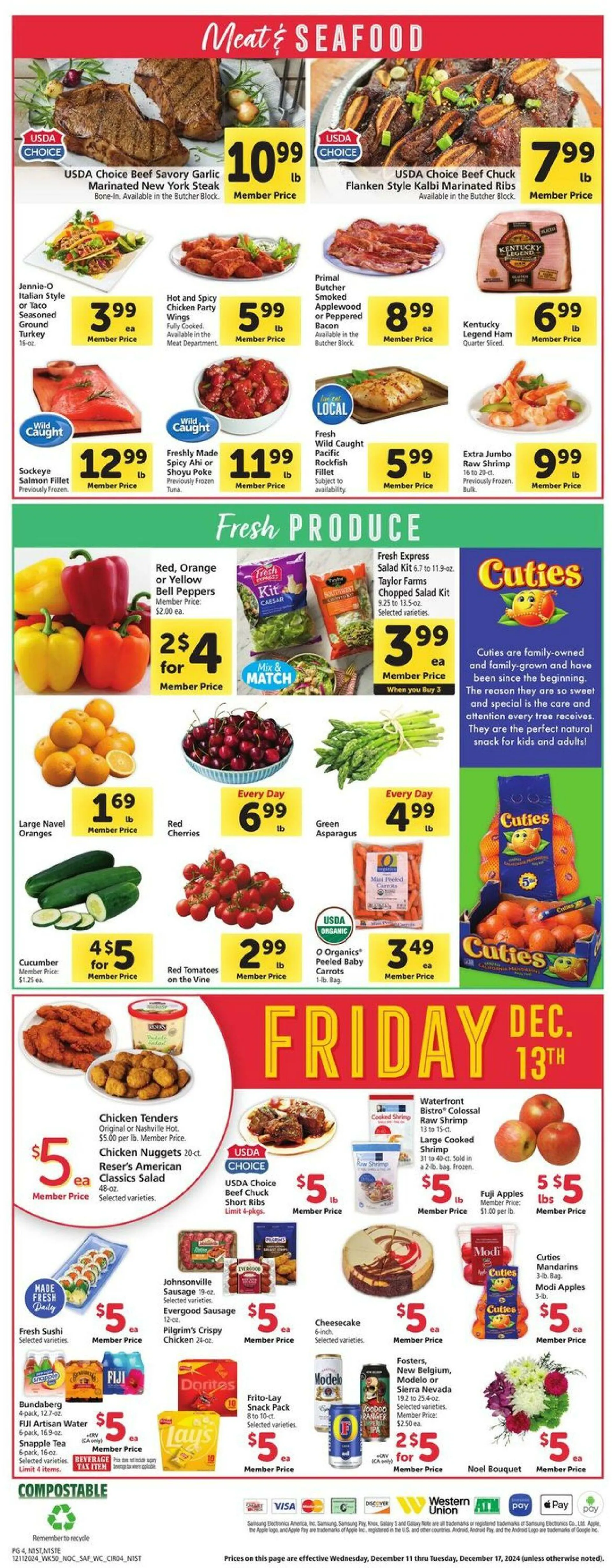 Weekly ad Safeway Current weekly ad from December 11 to December 17 2024 - Page 4