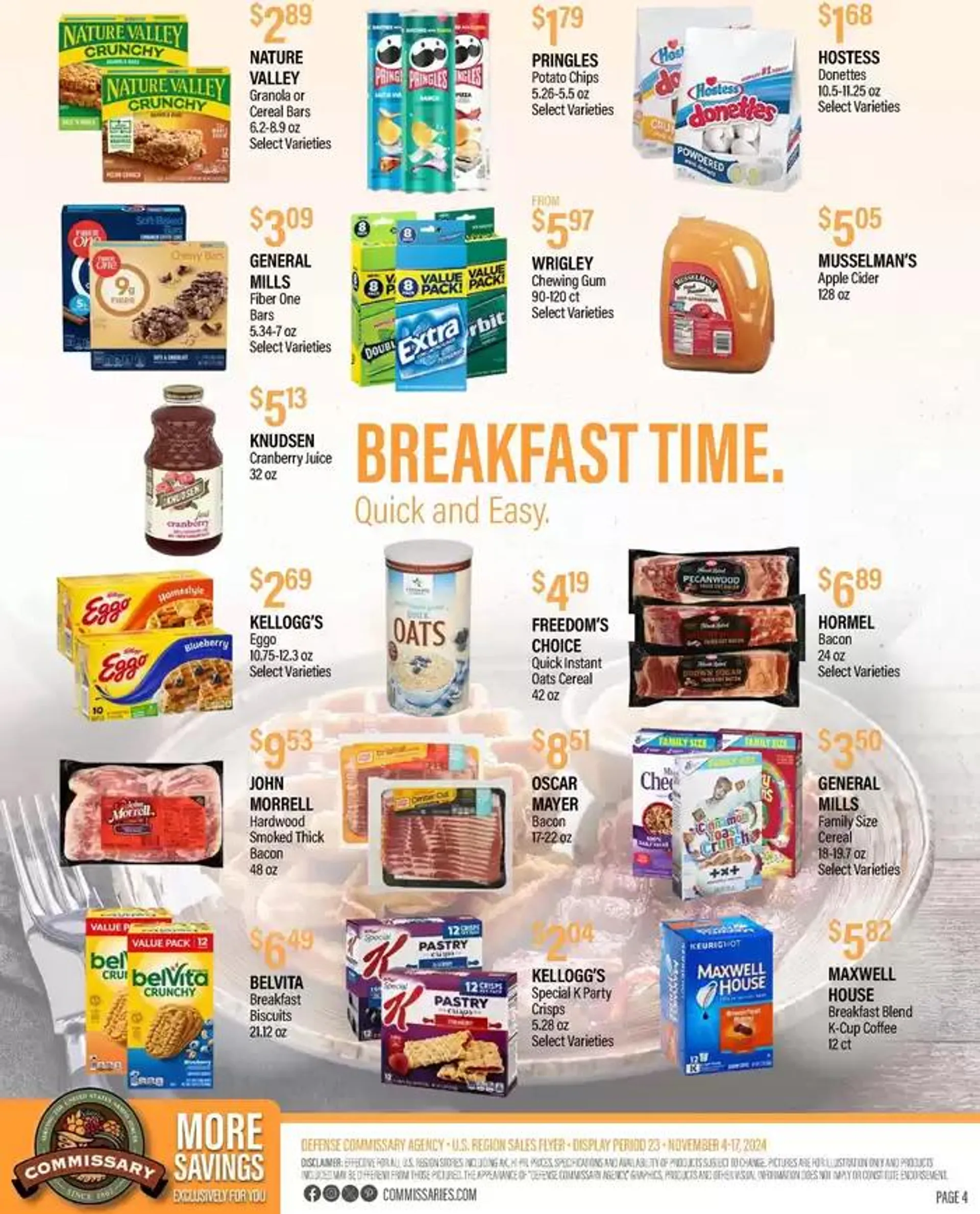 Weekly ad Flyer Commissary from November 4 to November 17 2024 - Page 4