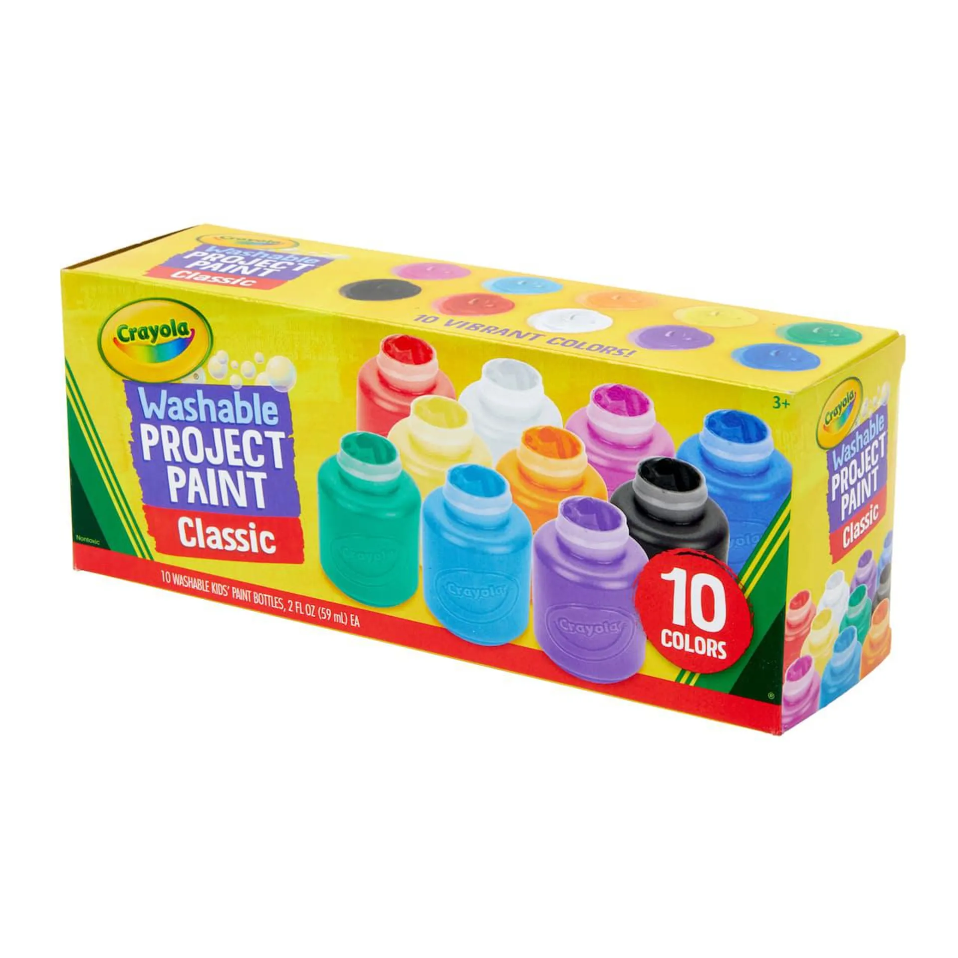 12 Packs: 10 ct. (120 total) Crayola Classic Washable Kids Paint Set
