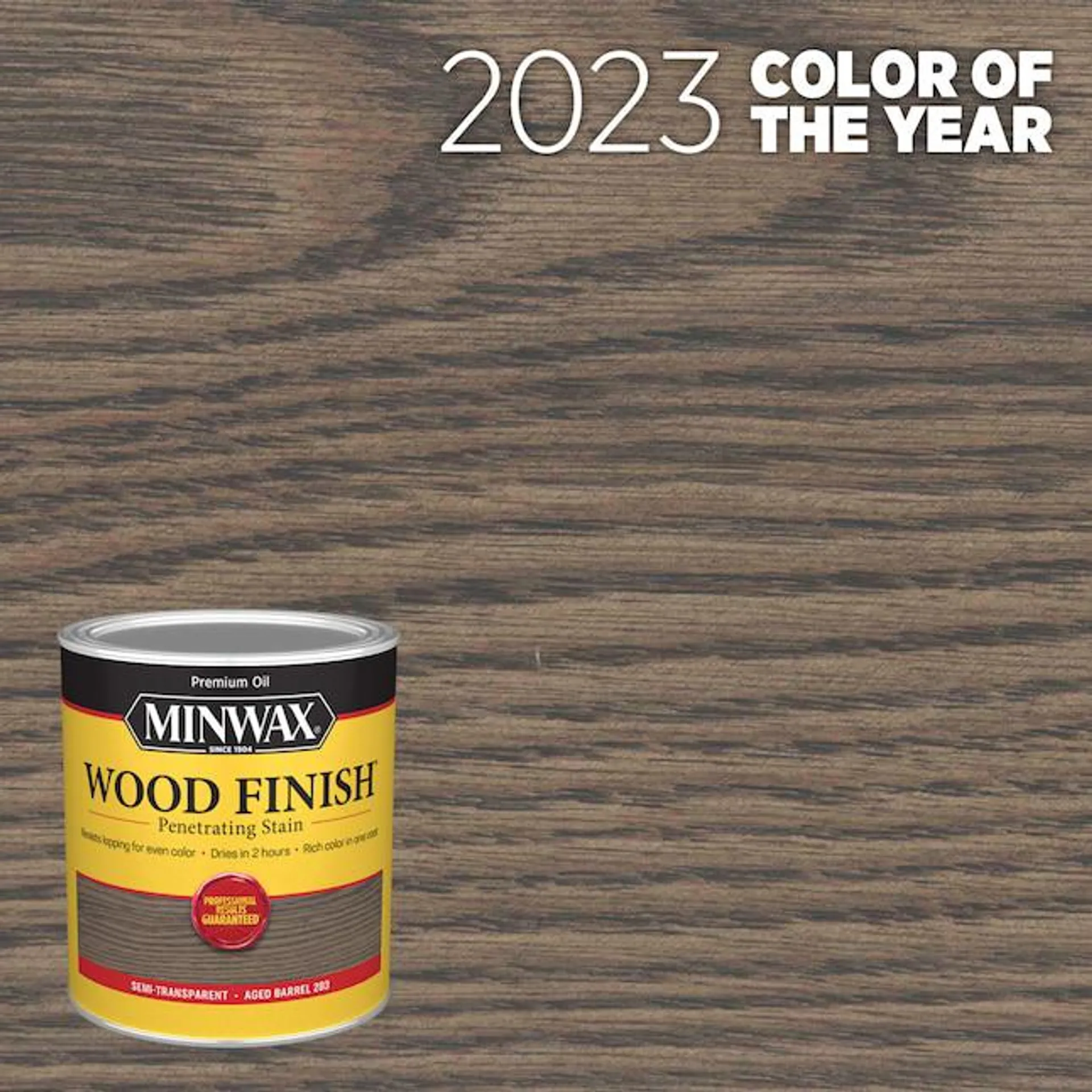 Minwax Wood Finish Oil-based 2023 Color Of The Year Aged Barrel Semi-transparent Interior Stain (1-quart)