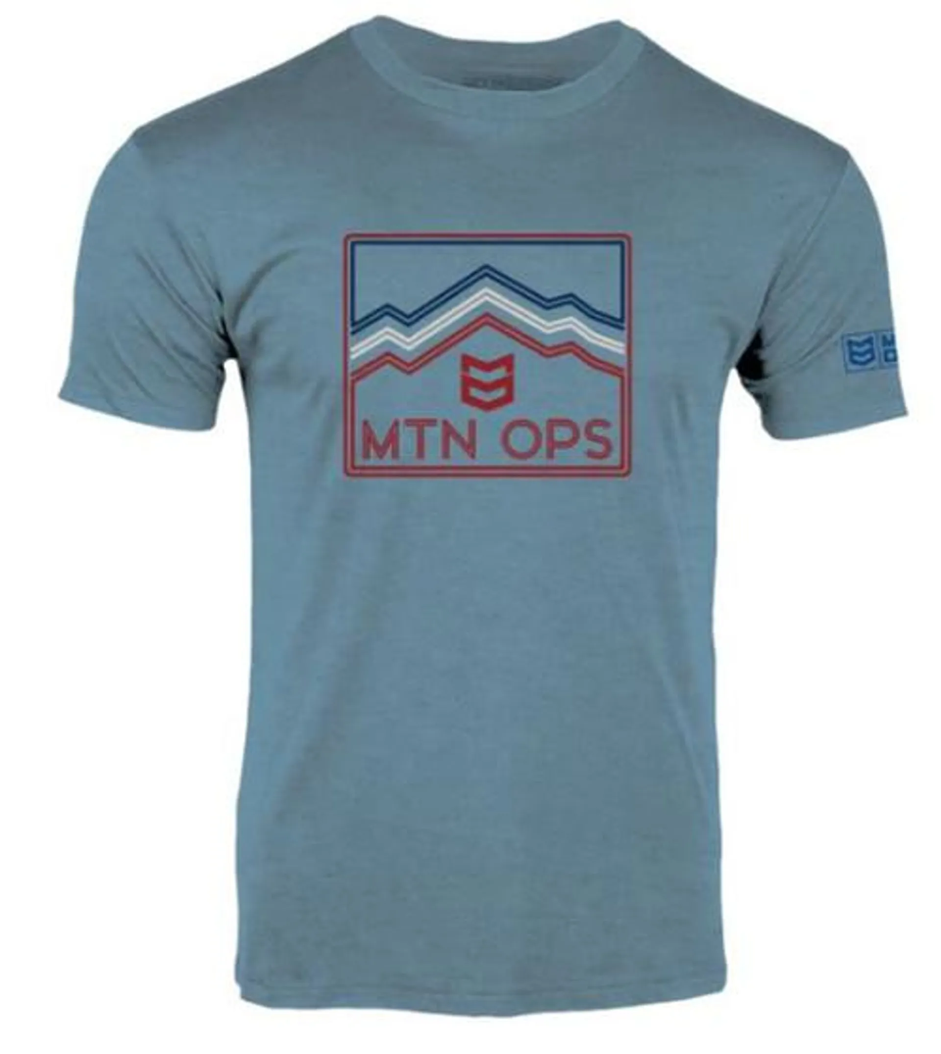 MTN Ops Men's 10K Short Sleeve T-Shirt in Indigo Blue