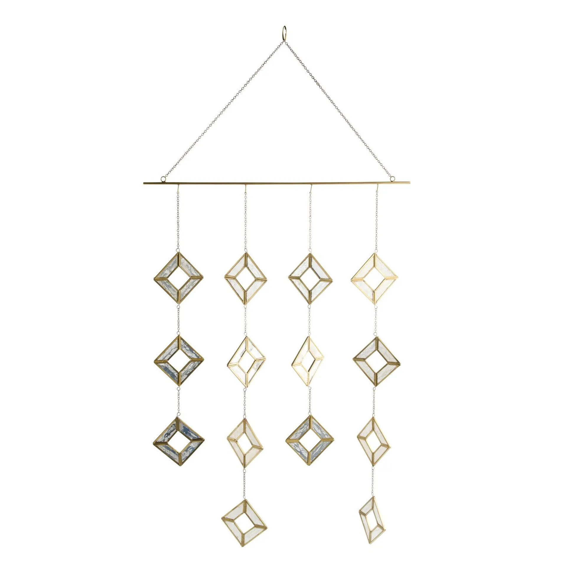 Iron and Glass Geo Wall Hanging