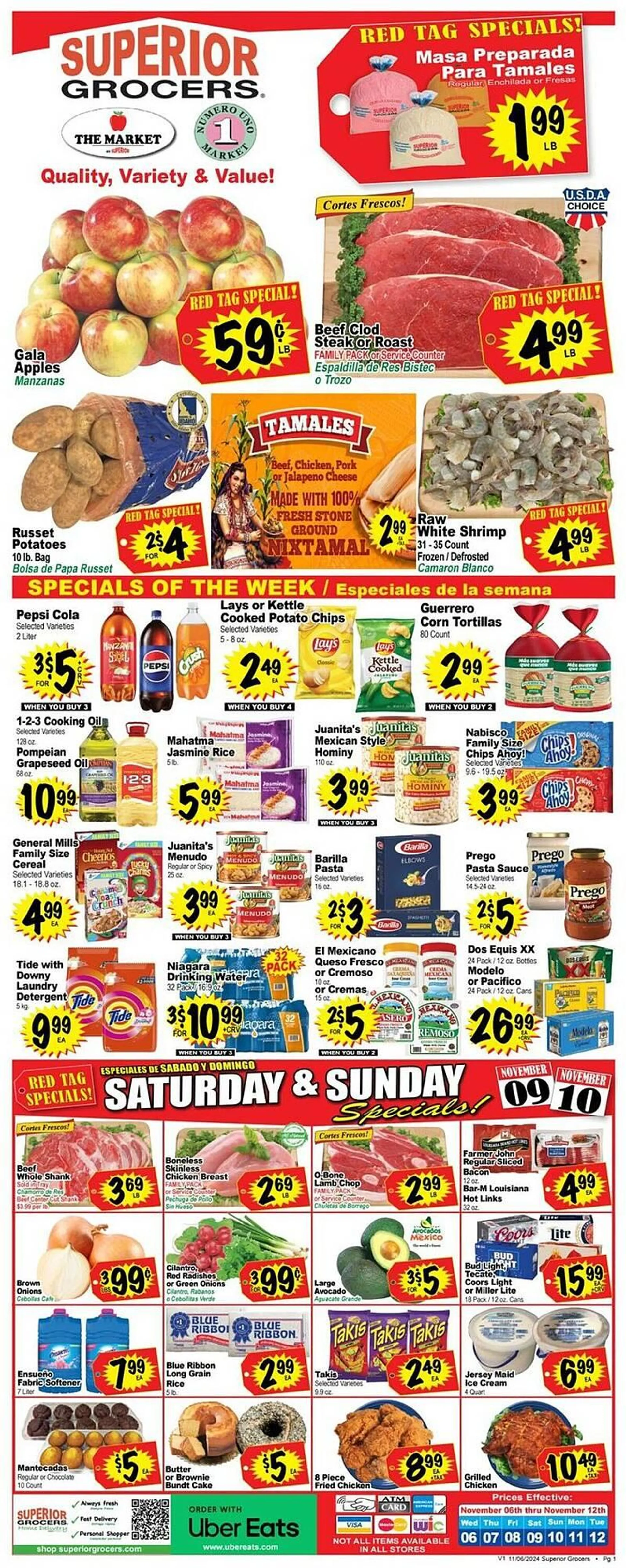 Superior Grocers Weekly Ad - 1