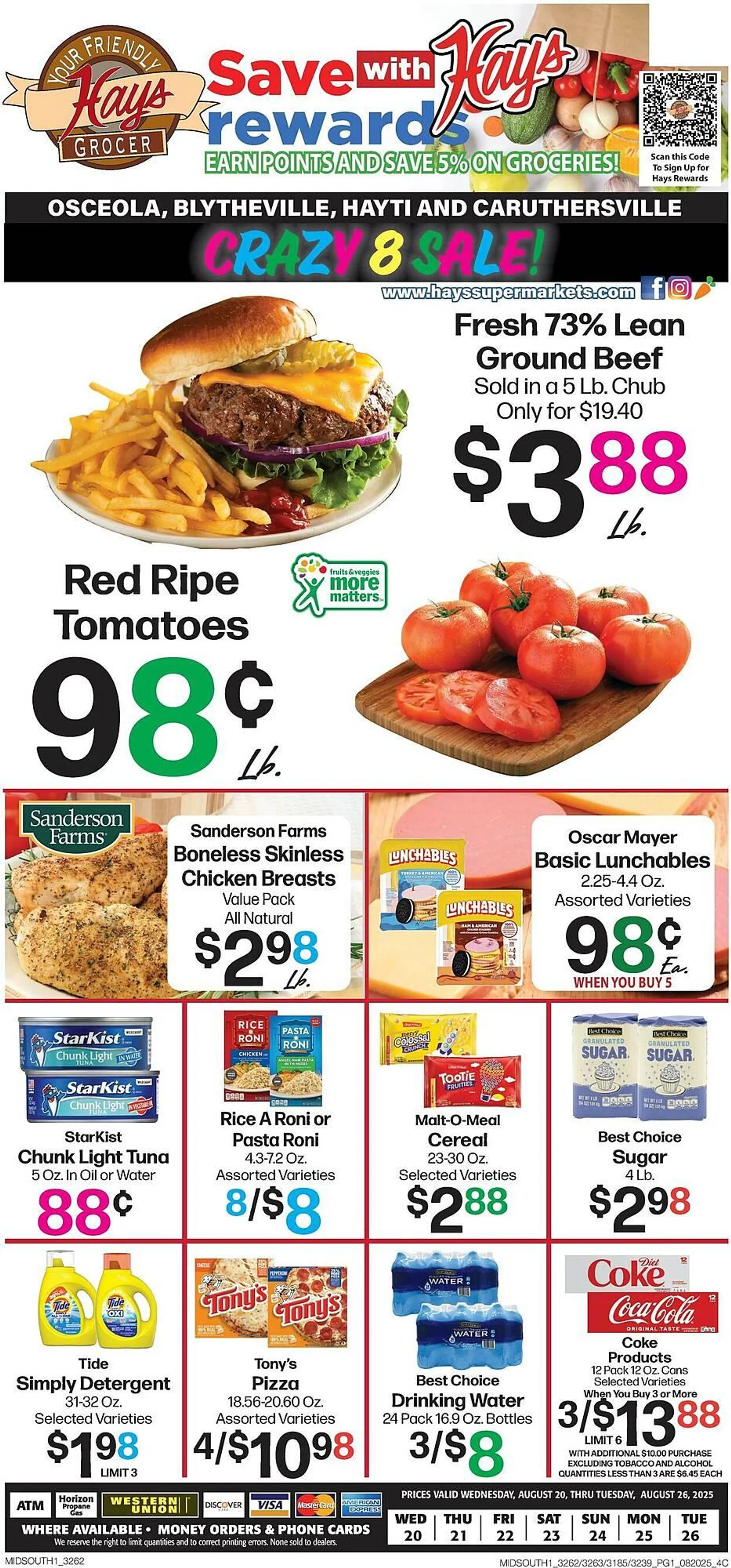 Weekly ad Hays Supermarket Weekly Ad from August 20 to August 26 2025 - Page 1