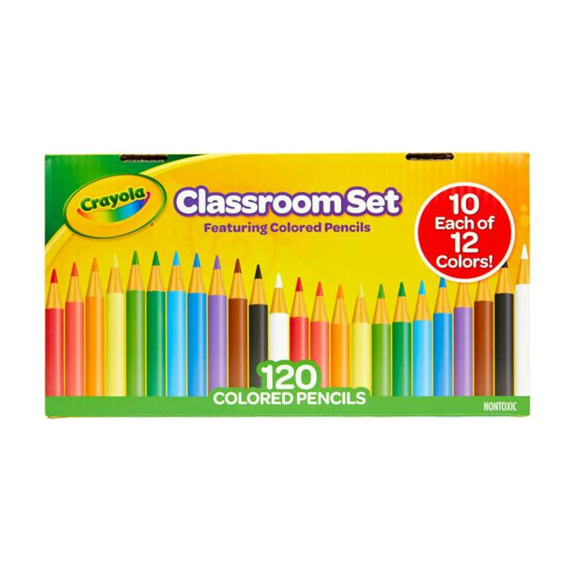 Crayola Classroom Set Colored Pencils, Teacher Supplies, Teacher Gifts, Multi Colors, Beginner Child 120 Ct