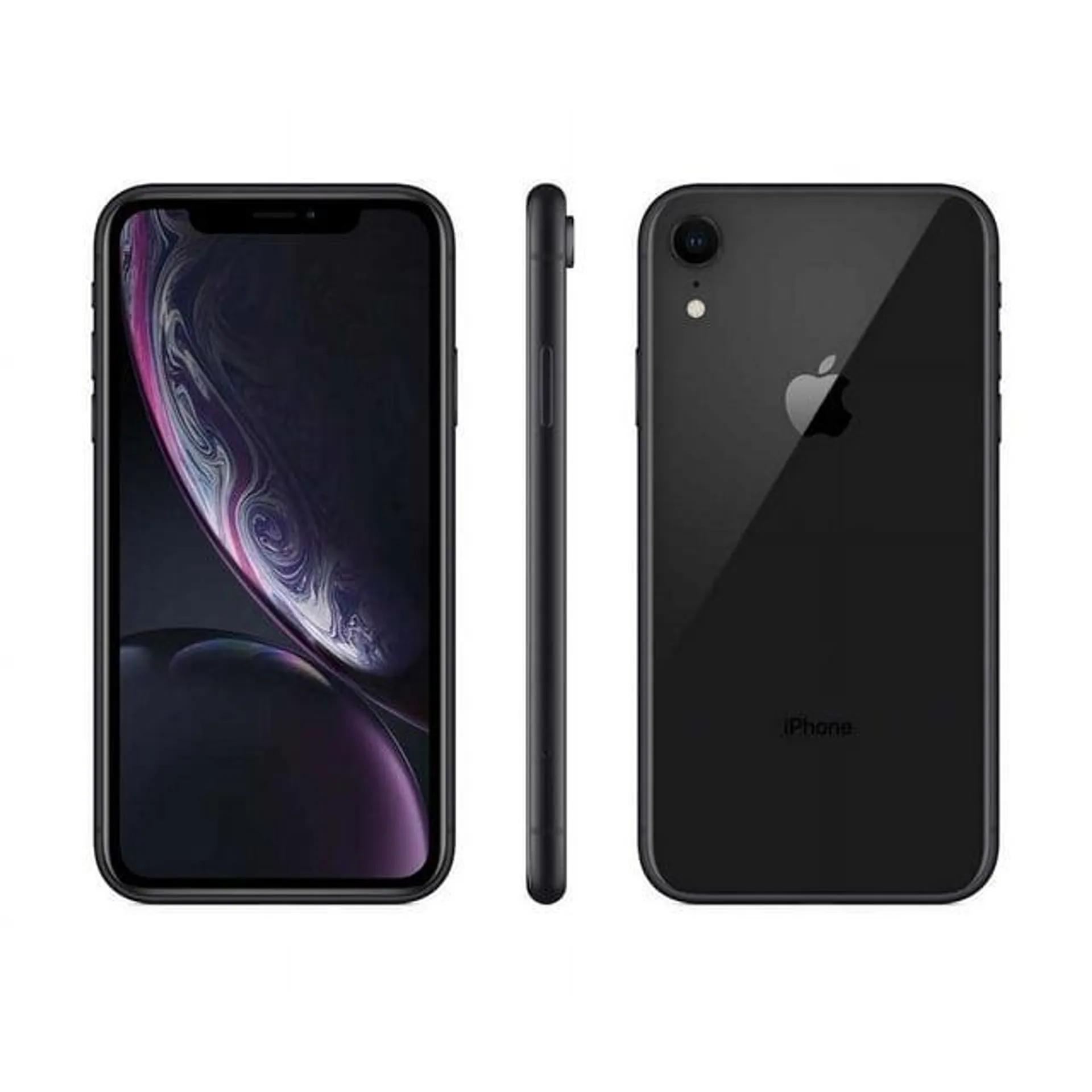 Restored Apple iPhone XR - Fully Unlocked - 64 GB Black (Refurbished)