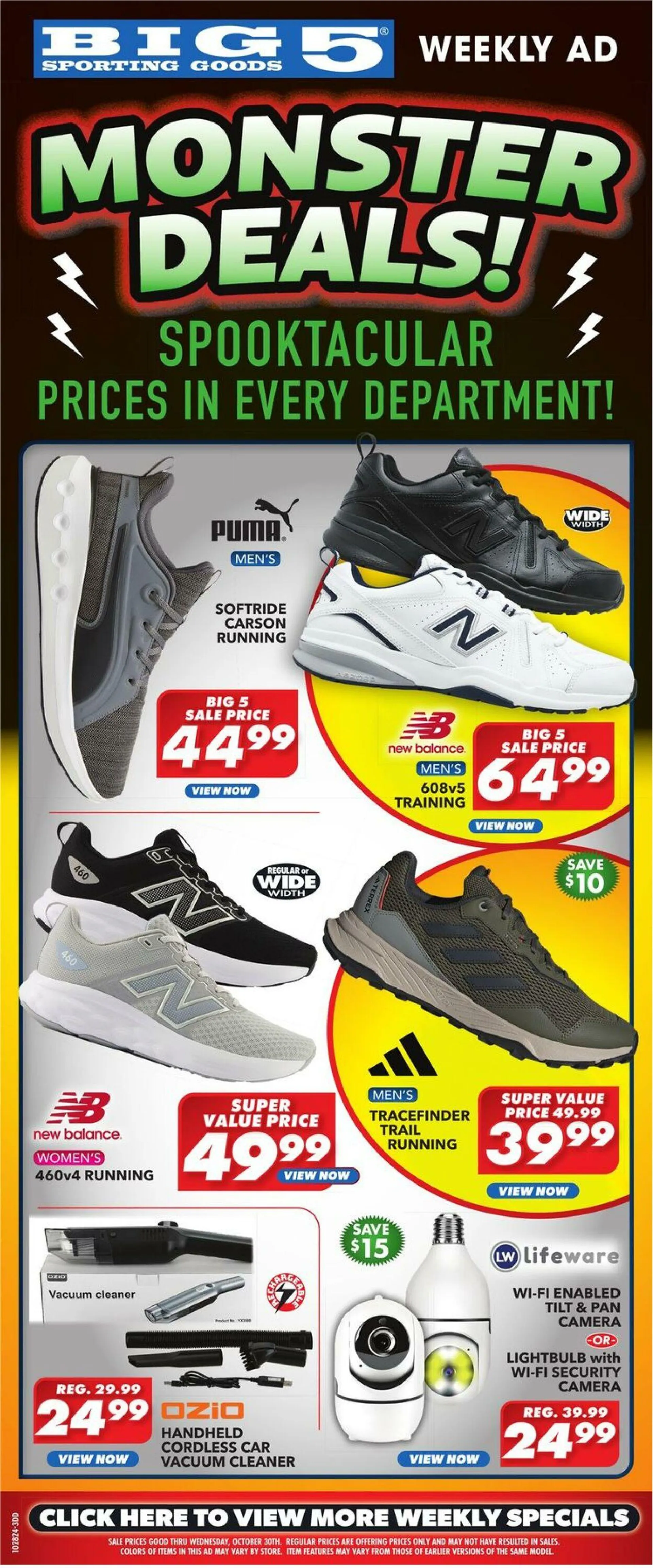 Weekly ad Big 5 Current weekly ad from October 28 to October 30 2024 - Page 1