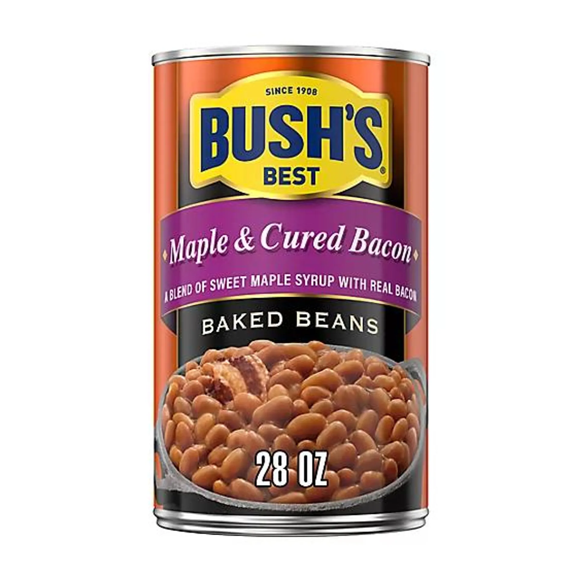 Bush's Maple And Cured Bacon Baked Beans - 28 Oz