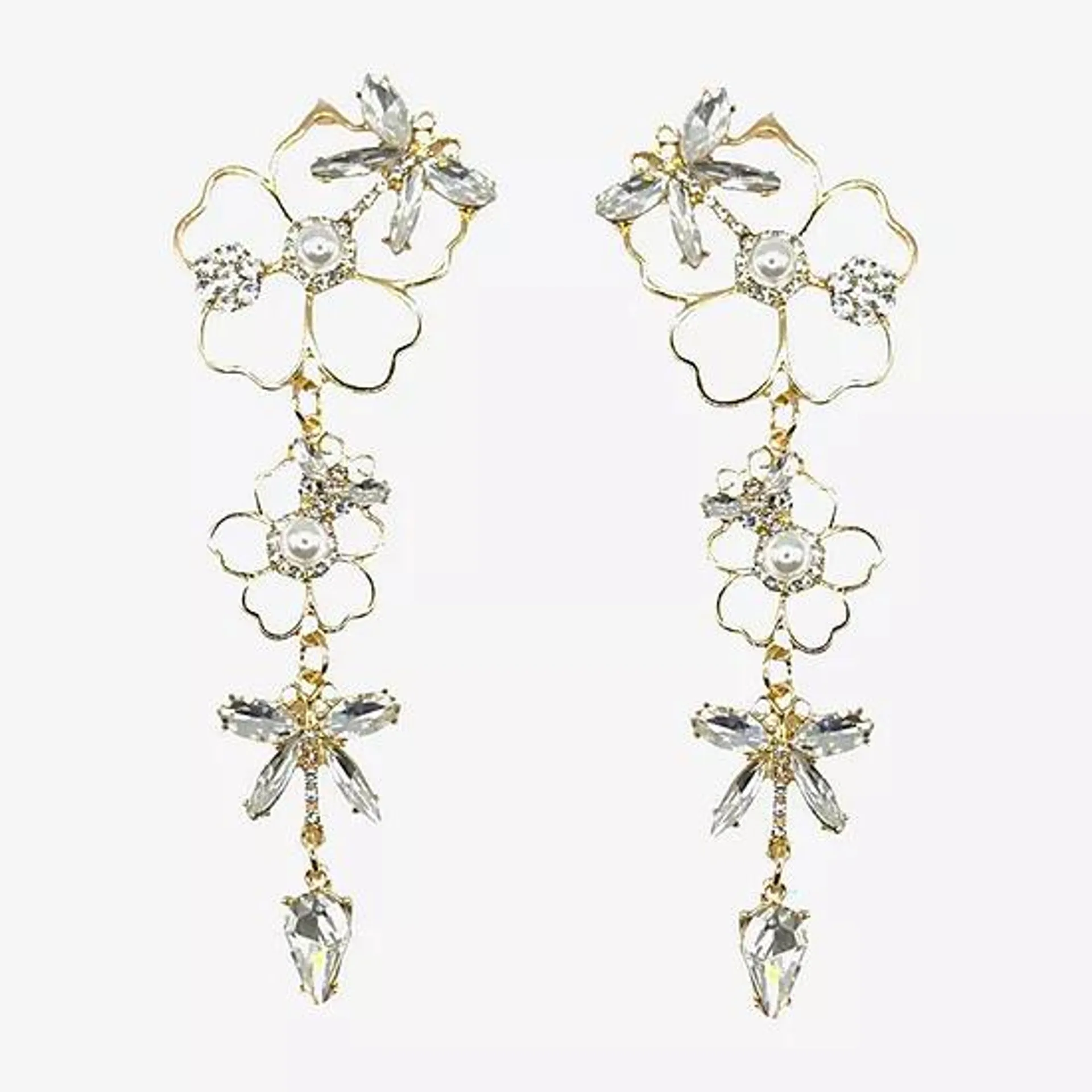 Bijoux Bar Flower Drop Earrings