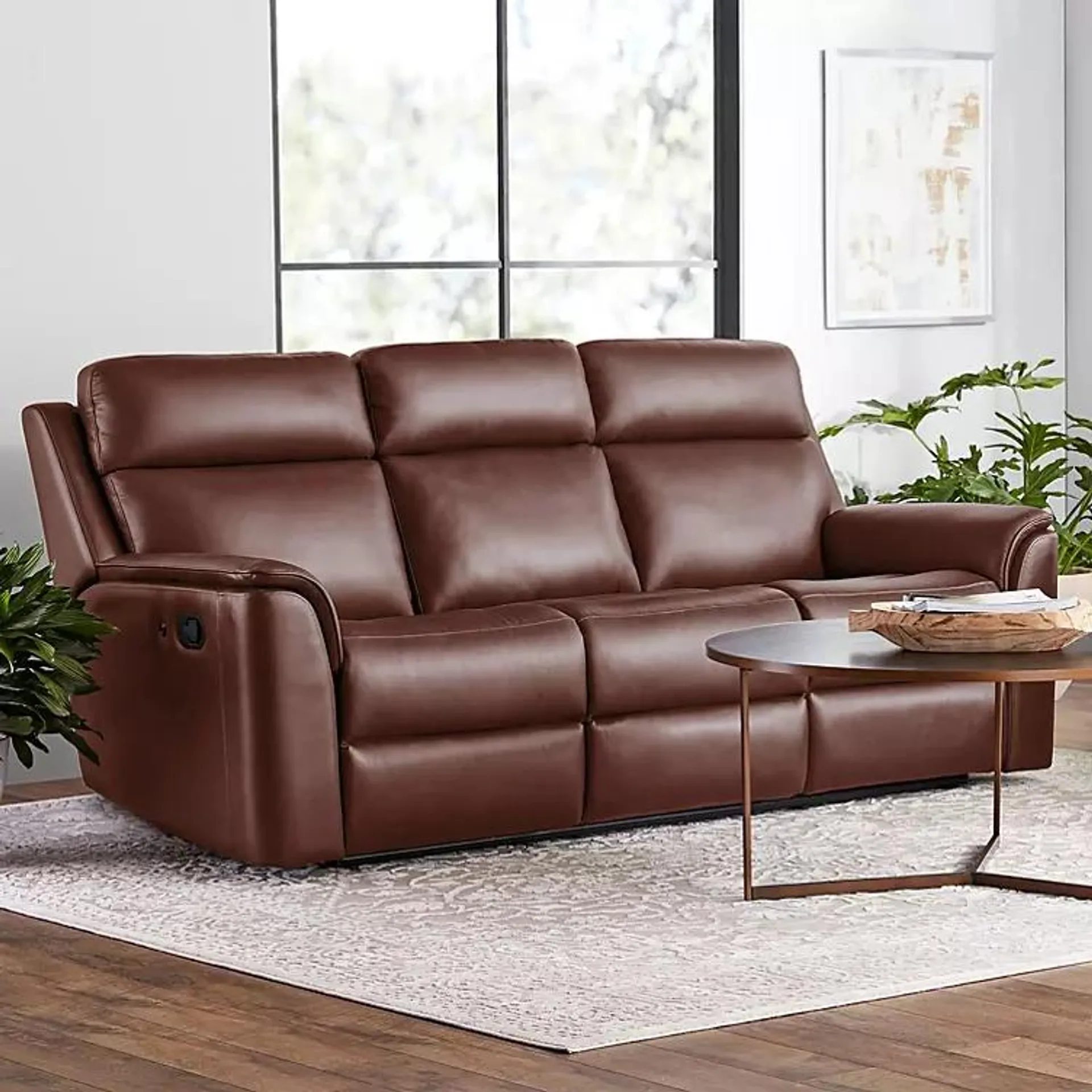 Member's Mark Lennox Leather Reclining Sofa, Assorted Colors