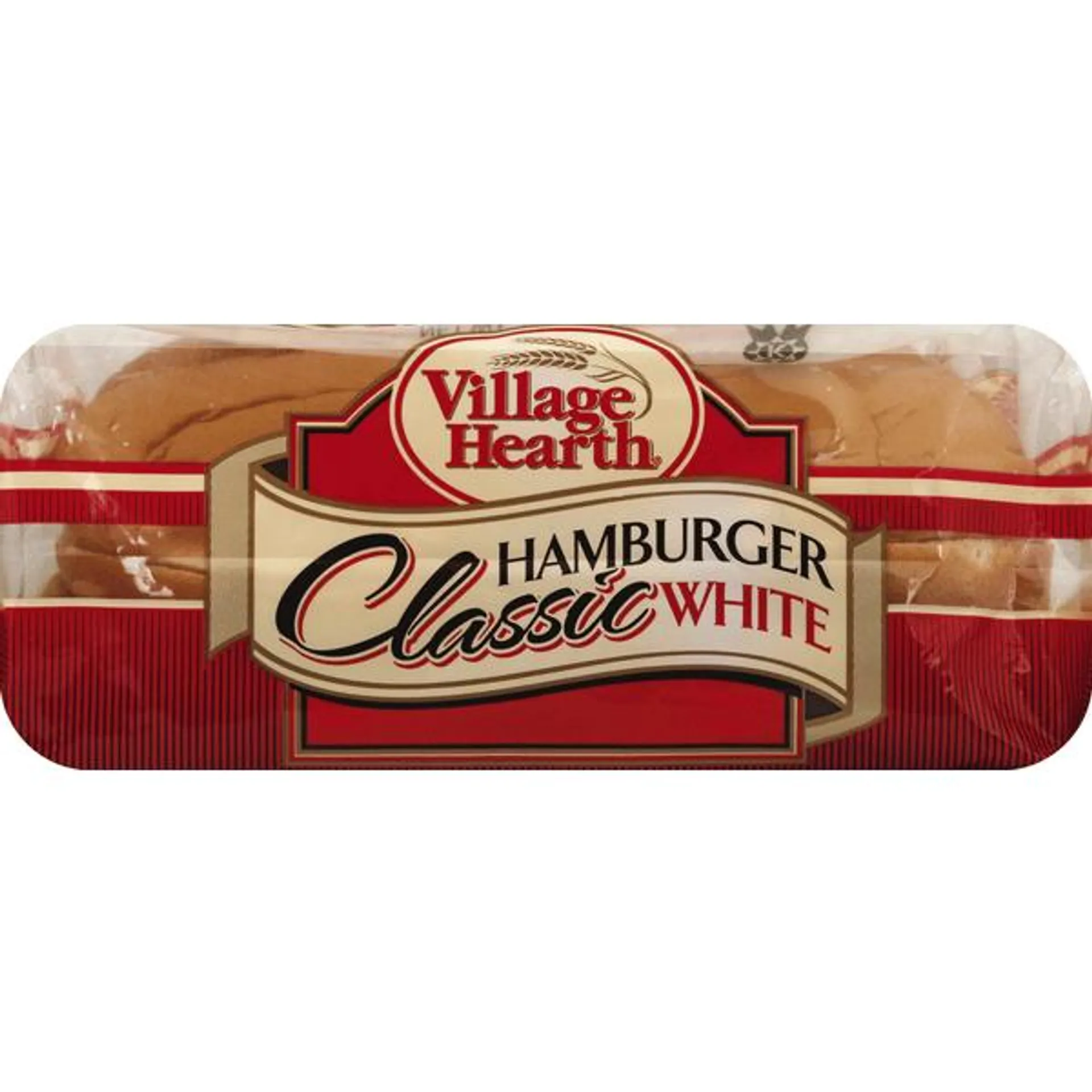 Village Hearth Hamburger Classic White Buns 8Ct