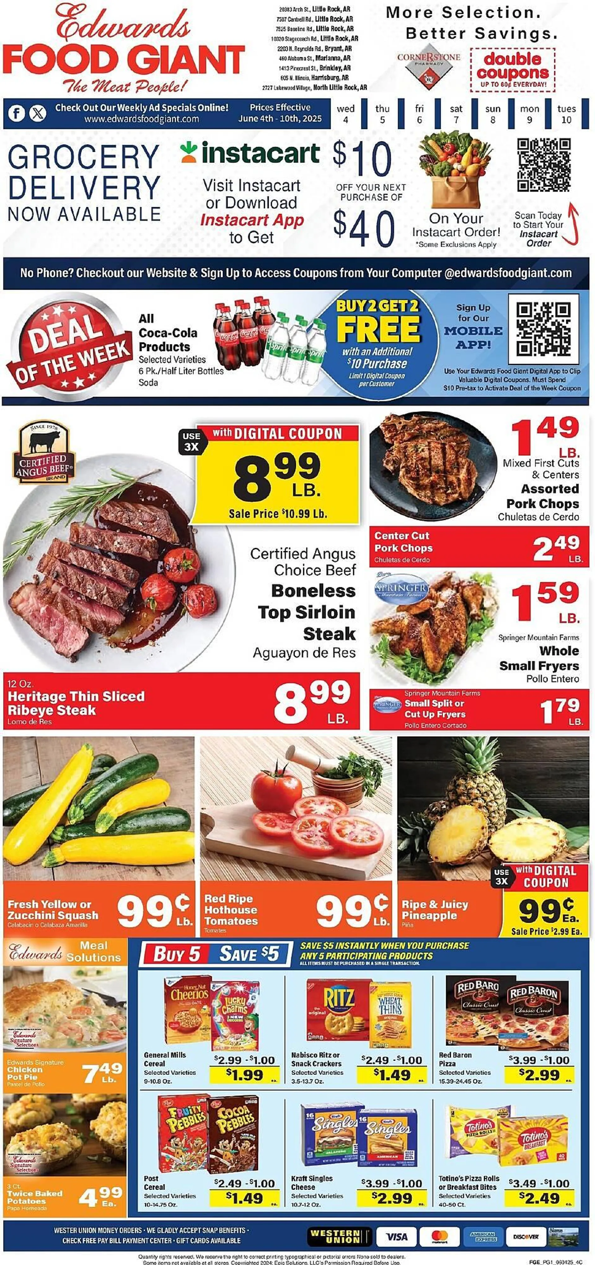 Weekly ad Edwards Food Giant Weekly Ad from June 4 to June 10 2025 - Page 1