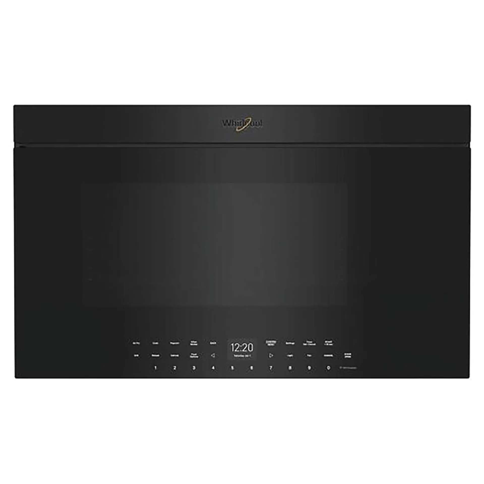 Whirlpool® 1.1 cu. ft. Black Air Fry Over- the-Range Oven with Flush Built-in Design