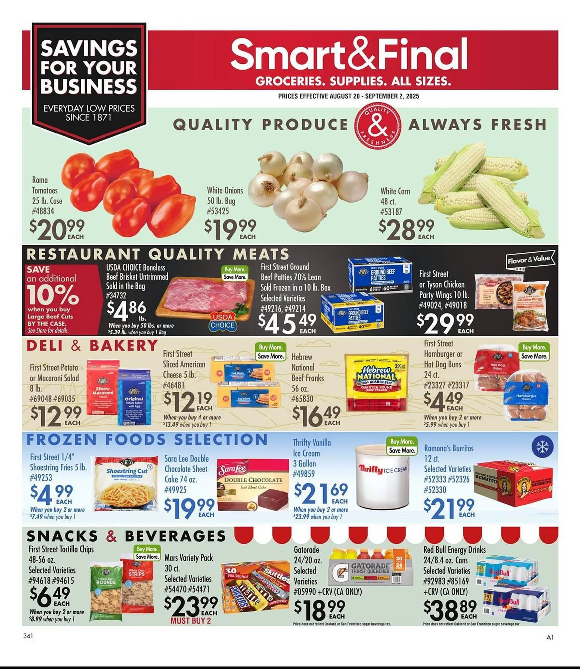 Weekly ad Smart & Final Weekly Ad from August 20 to September 2 2025 - Page 1